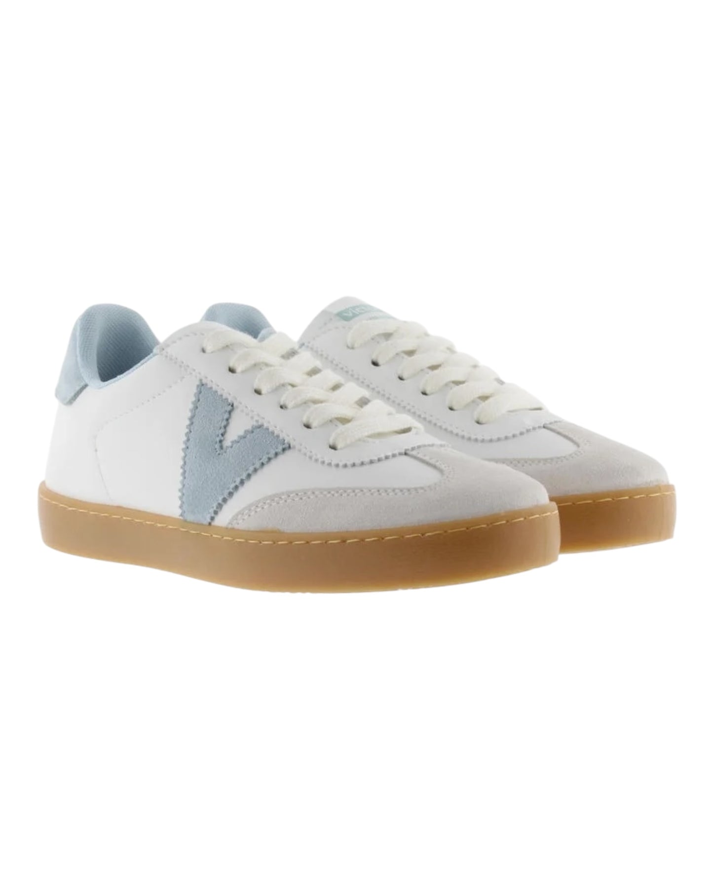 VICTORIA 11262 IN PELLE E CAMOSCIO INSERTI E LOGO AZZURRO