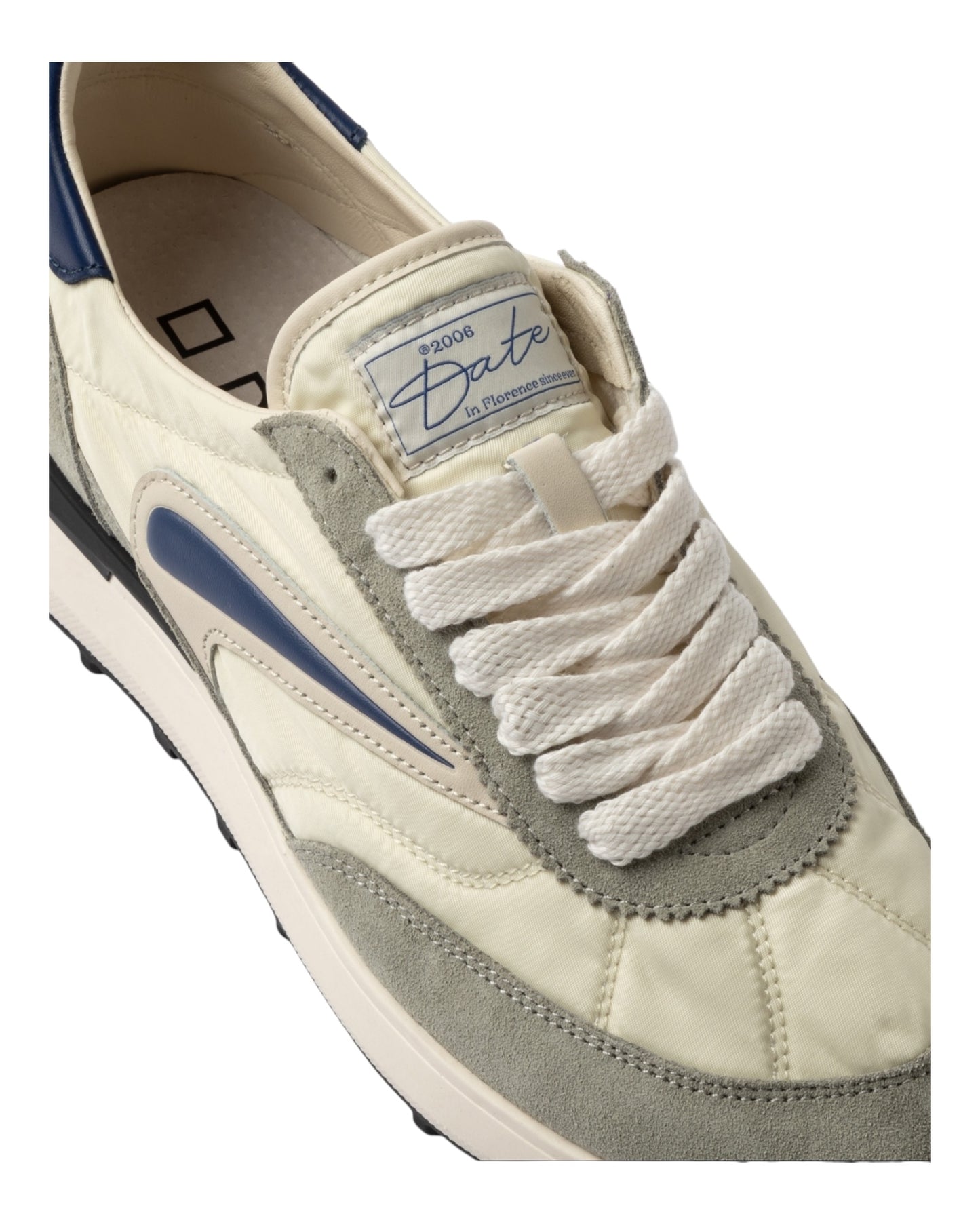 DATE ATHLETA IN CAMOSCIO E TESUUTO GRIGIO/BEIGE