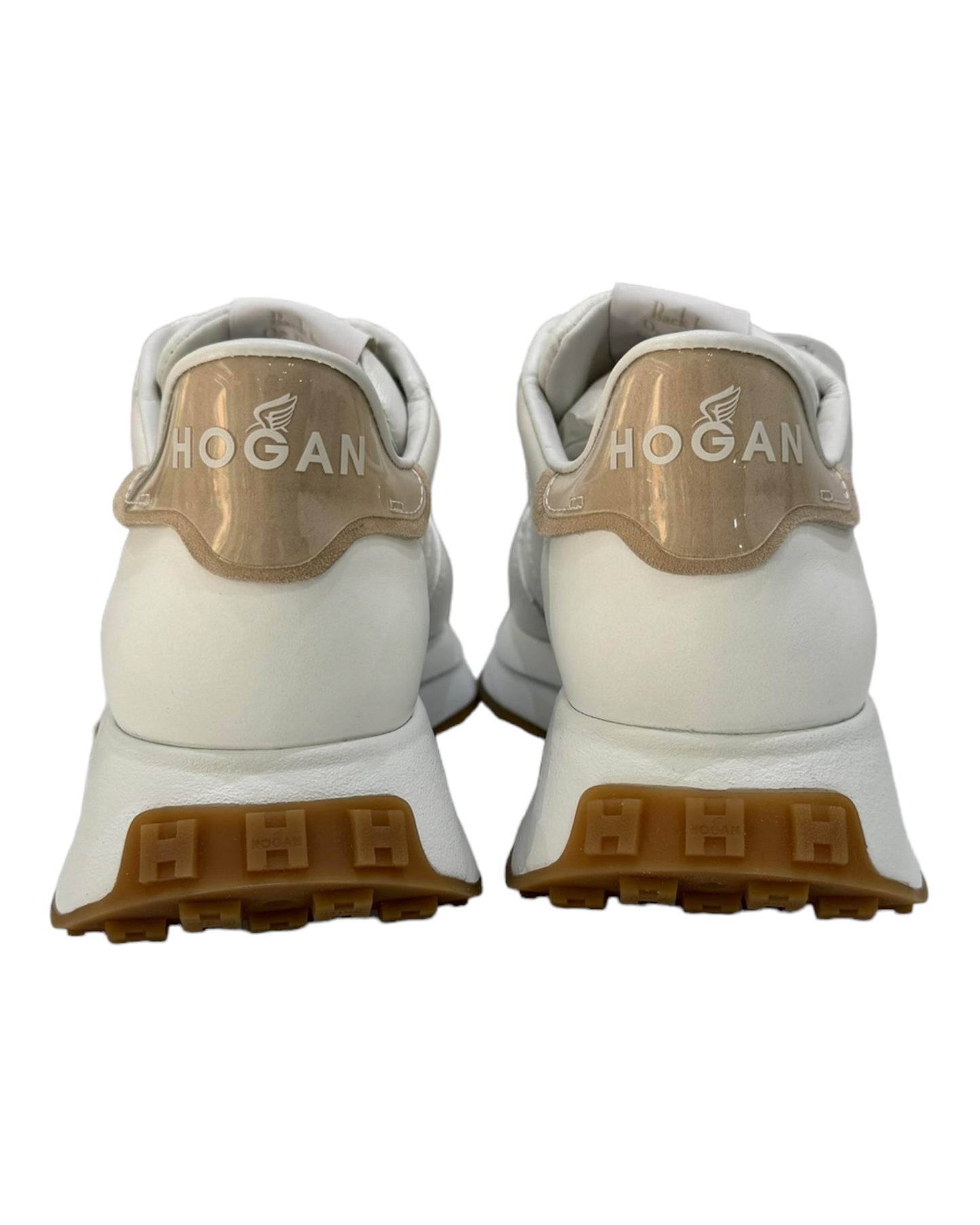 HOGAN 641 HXW TESSUTO ePELLE BIANCA/BEIGE