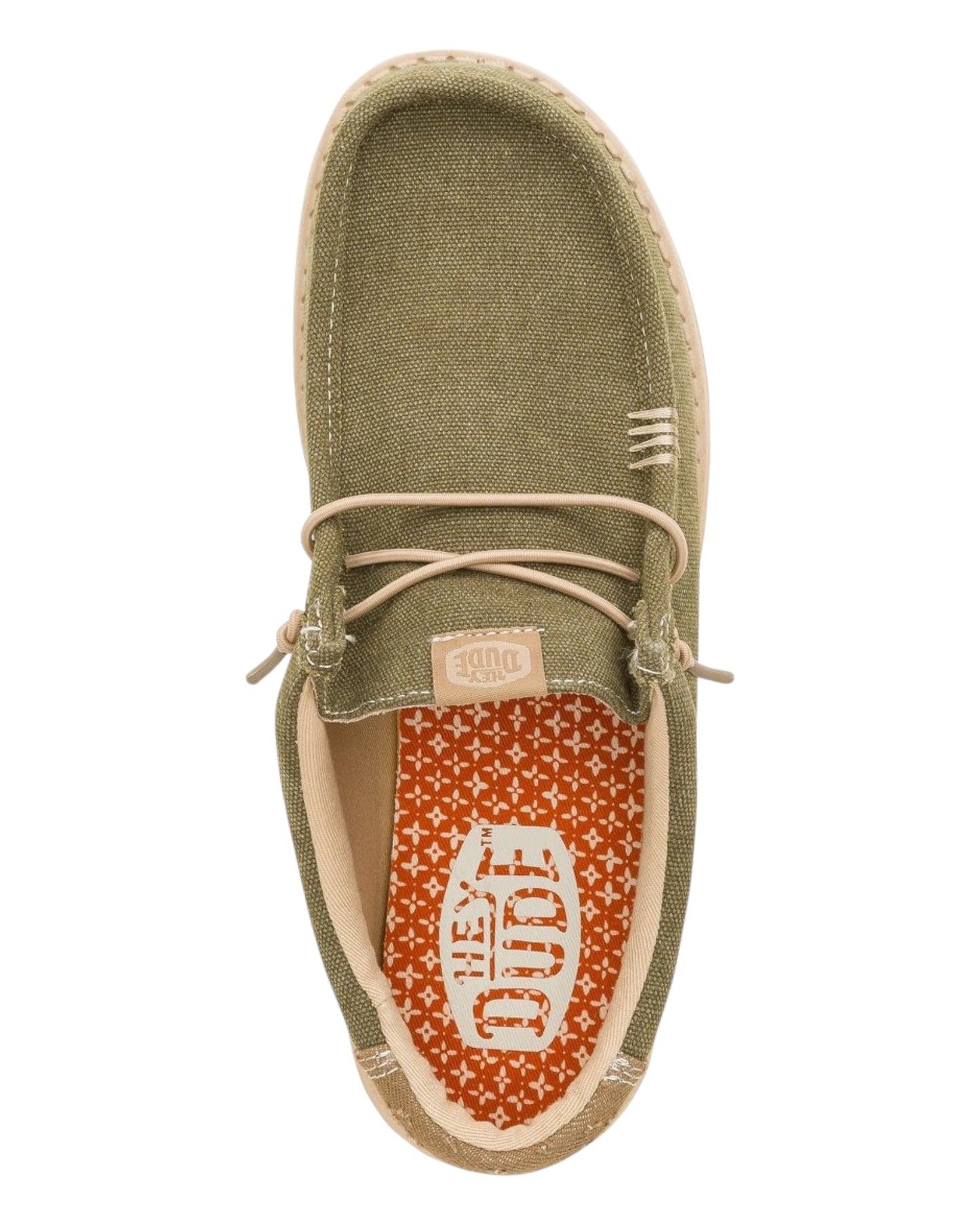 HEY DUDE WALLY WORKWEAR IN TESSUTO VERDE