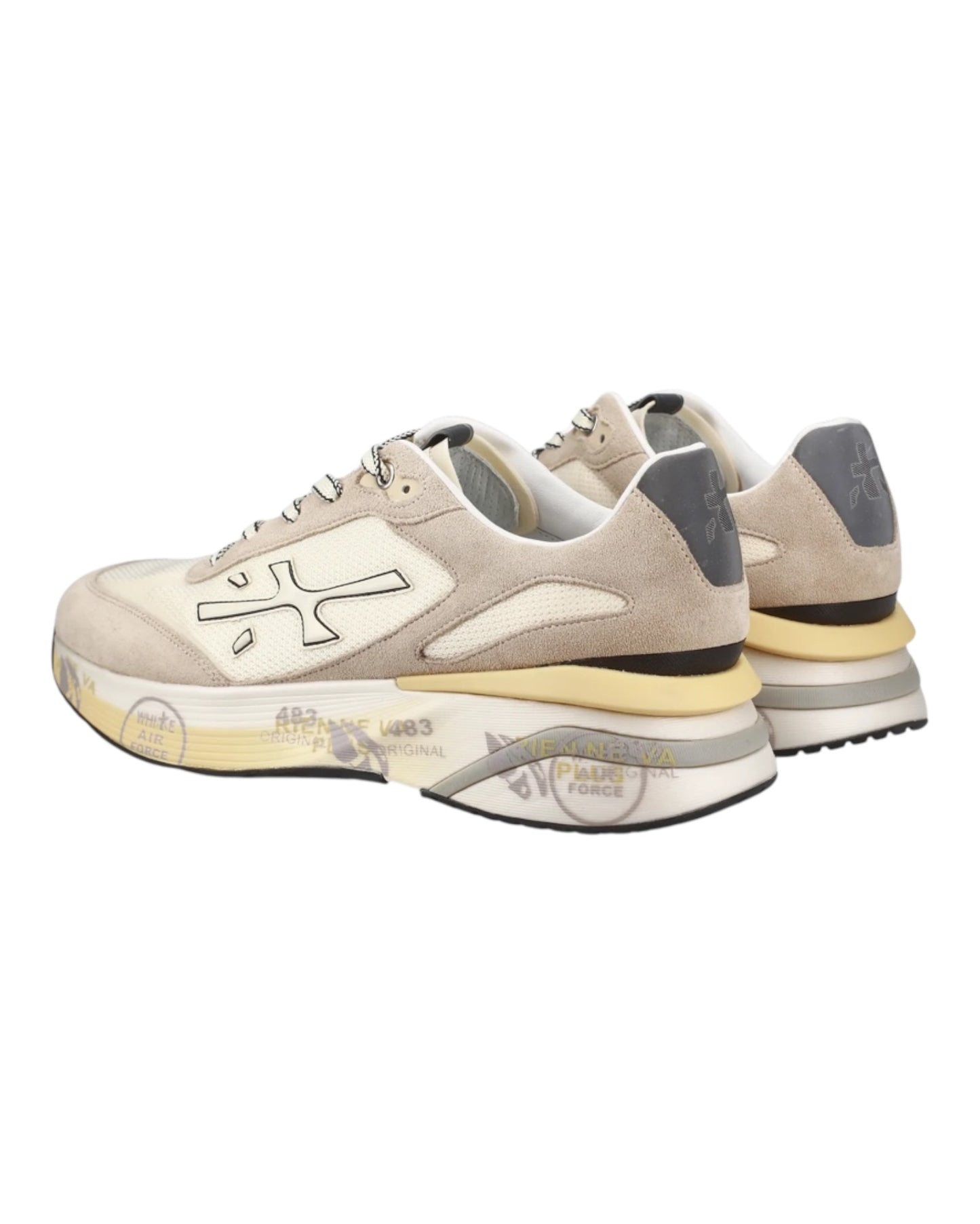 PREMIATA MOERUN 7298 IN CAMOSCIO E TESSUTO BEIGE
