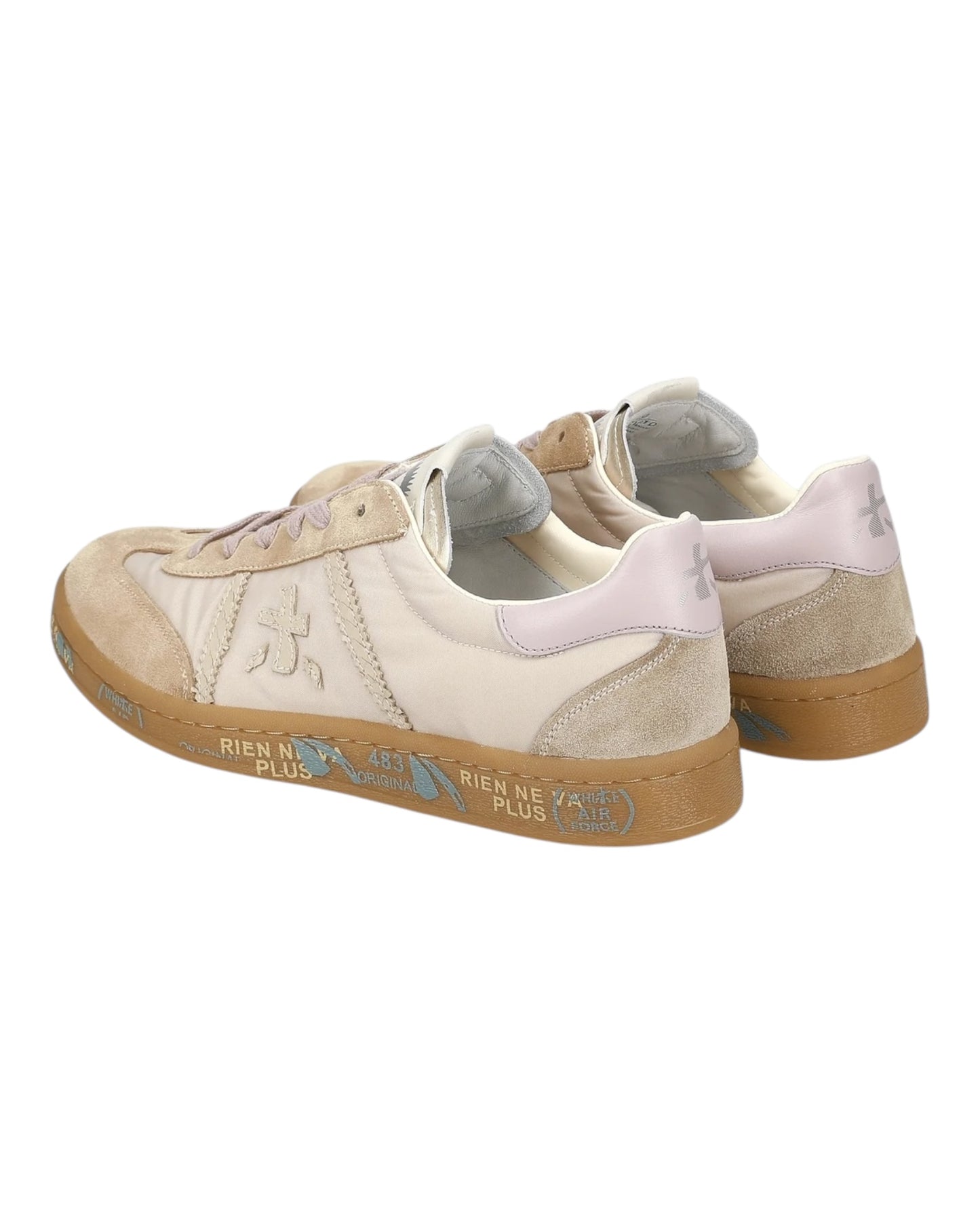 PREMIATA 6961 BONNIE-D IN CAMOSCIO BEIGE CON FONDO MIELE