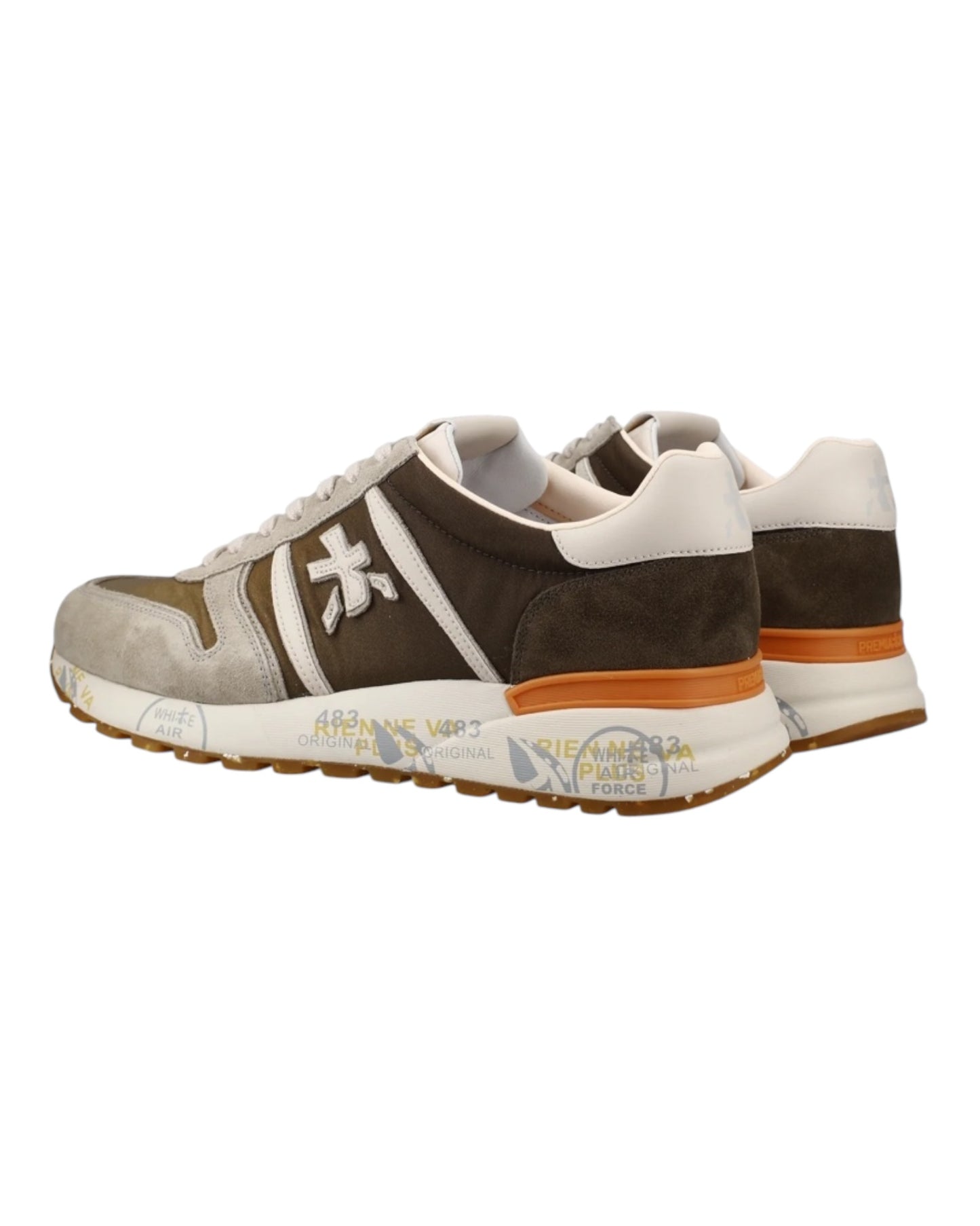 PREMIATA LANDER 7206 IN CAMOSCIO E TESSUTO VERDE