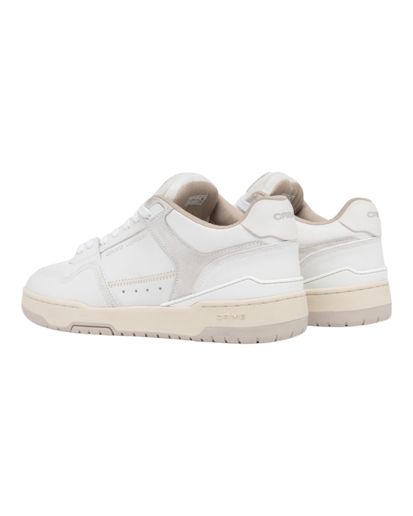 CRIME LONDON DRIBBLE IN PELLE BIANCA