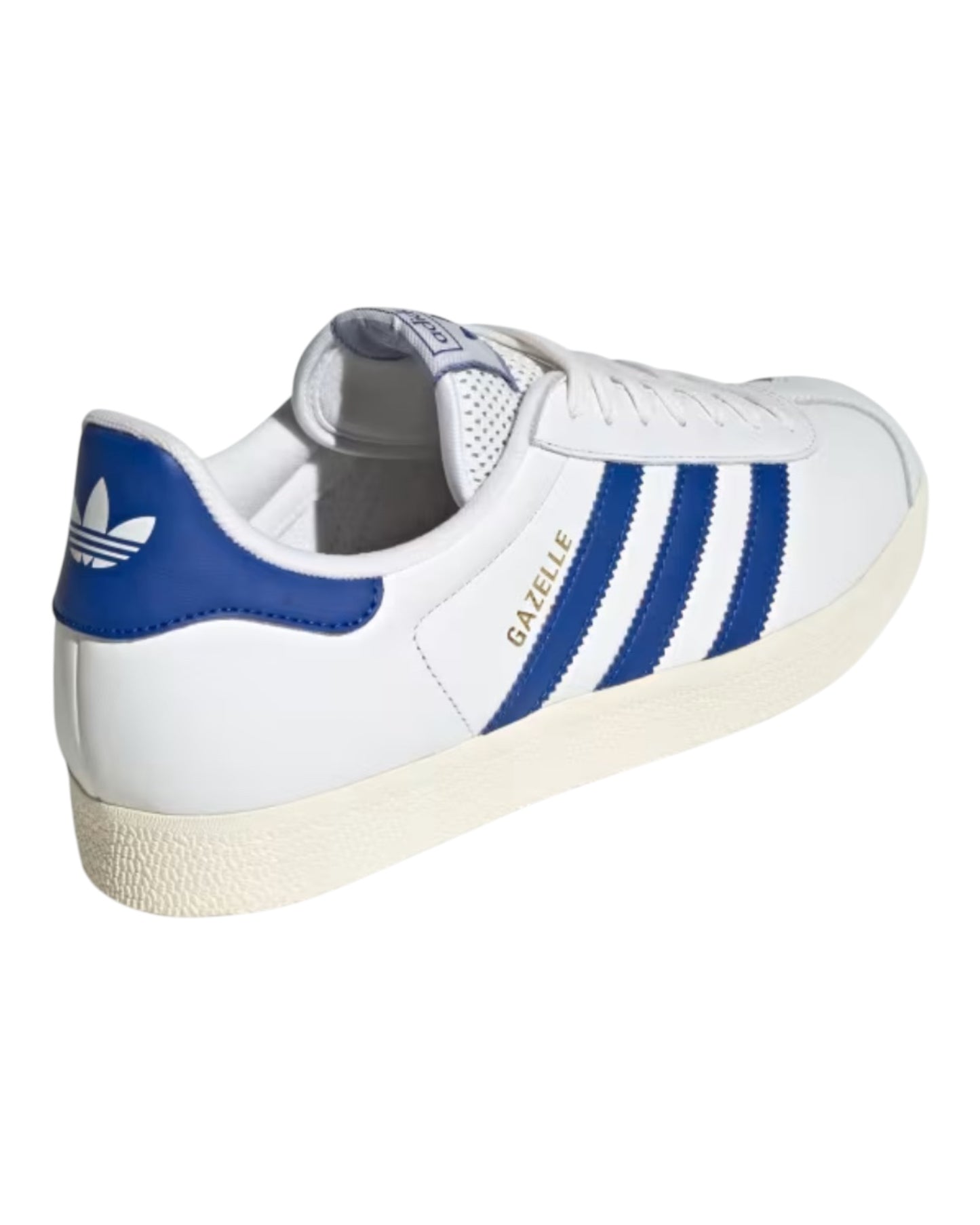 ADIDAS GAZELLE LEATHER BIANCA/BLU ROYAL
