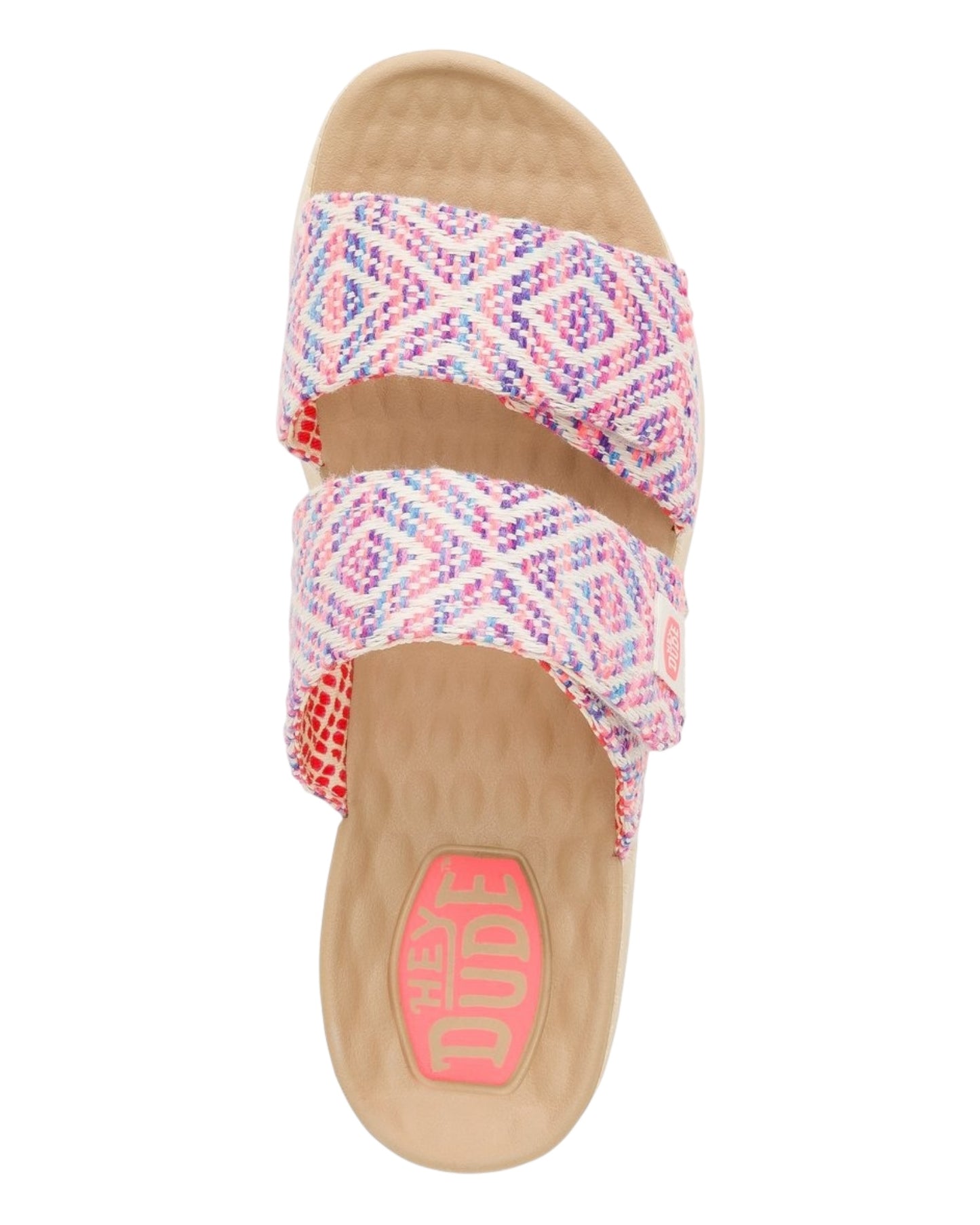HEY DUDE DELRAY SURF IN TESSUTO ROSA MULTI