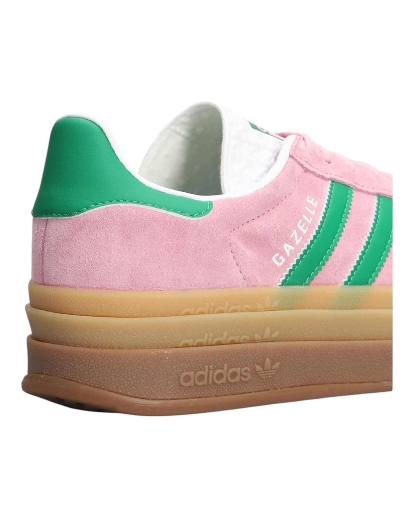 ADIDAS GAZELLE BOLD IN CAMOSCIO FUXIA BANDE VERDI