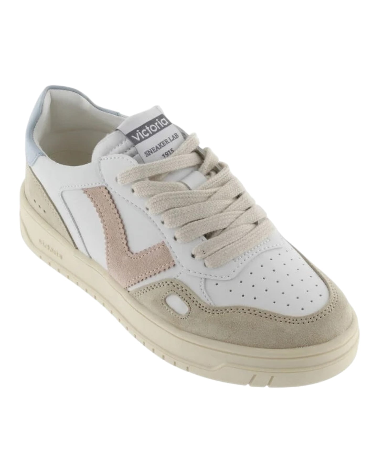 VICTORIA 1257101 IN PELLE E CAMOSCIO INSERTI ROSA/AZZURRO