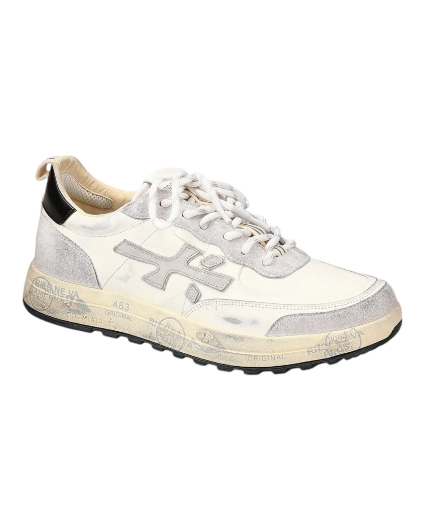 PREMIATA NOUS 6765 IN PELLE BIANCA