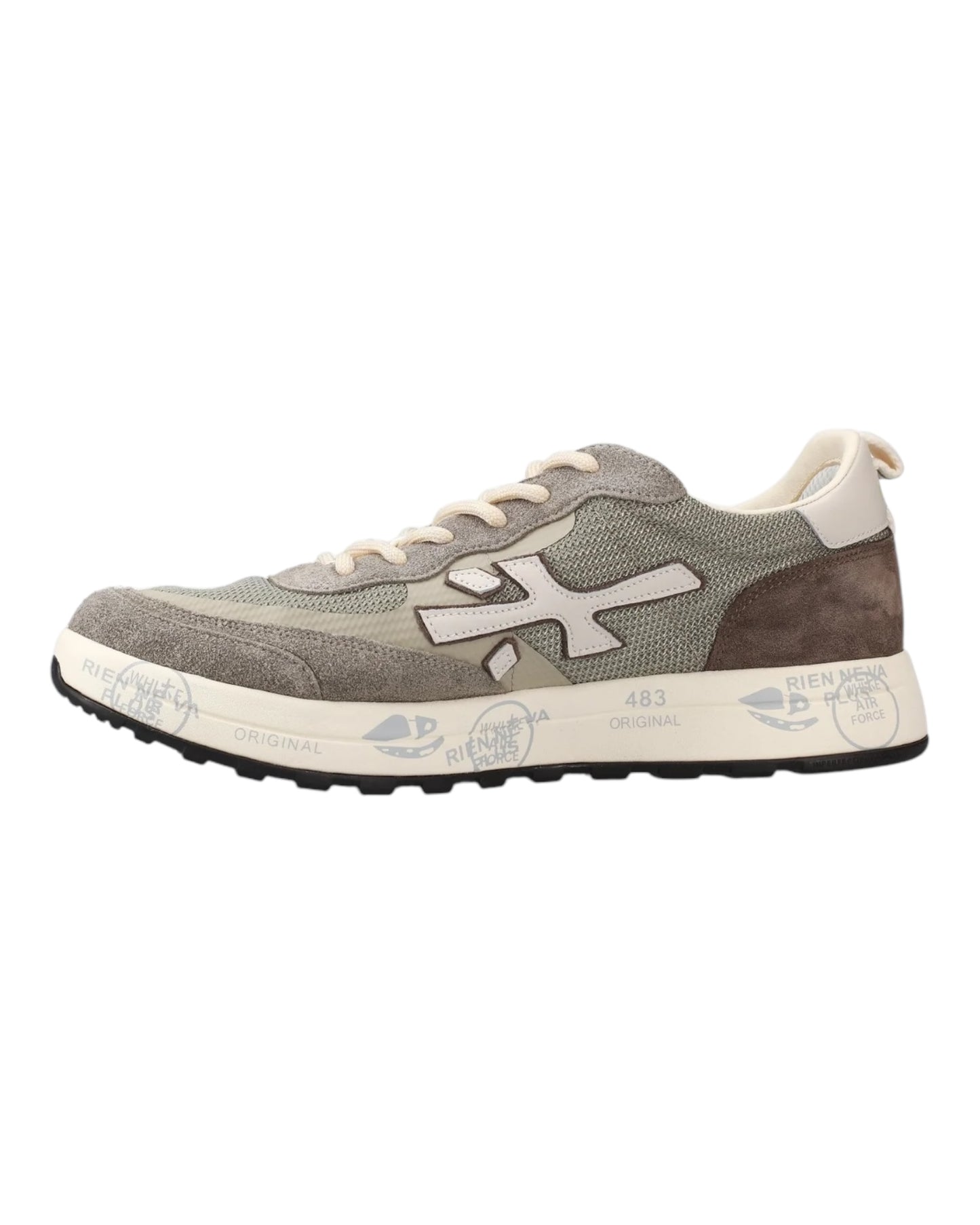 PREMIATA 6655 NOUS IN CAMOSCIO E TELA VERDE