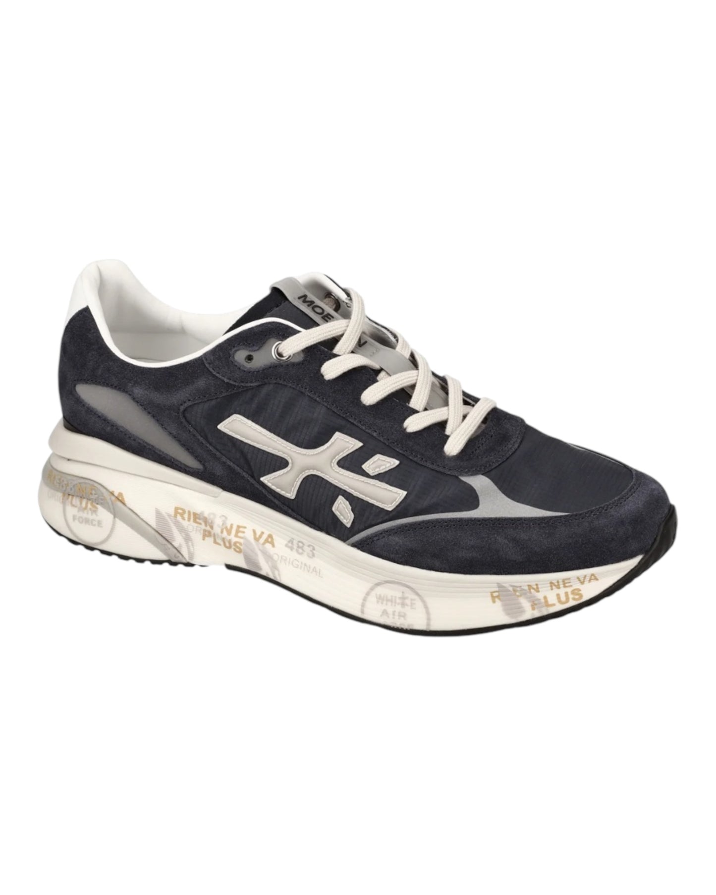 PREMIATA MOERUN 7306 IN CAMOSCIO E TESSUTO BLU