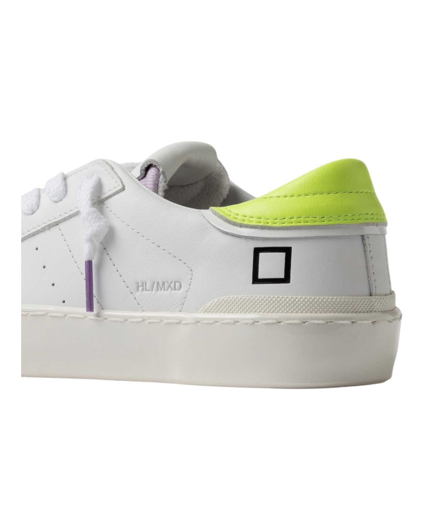DATE HILL LOW MIX PELLE BIANCA/GIALLA