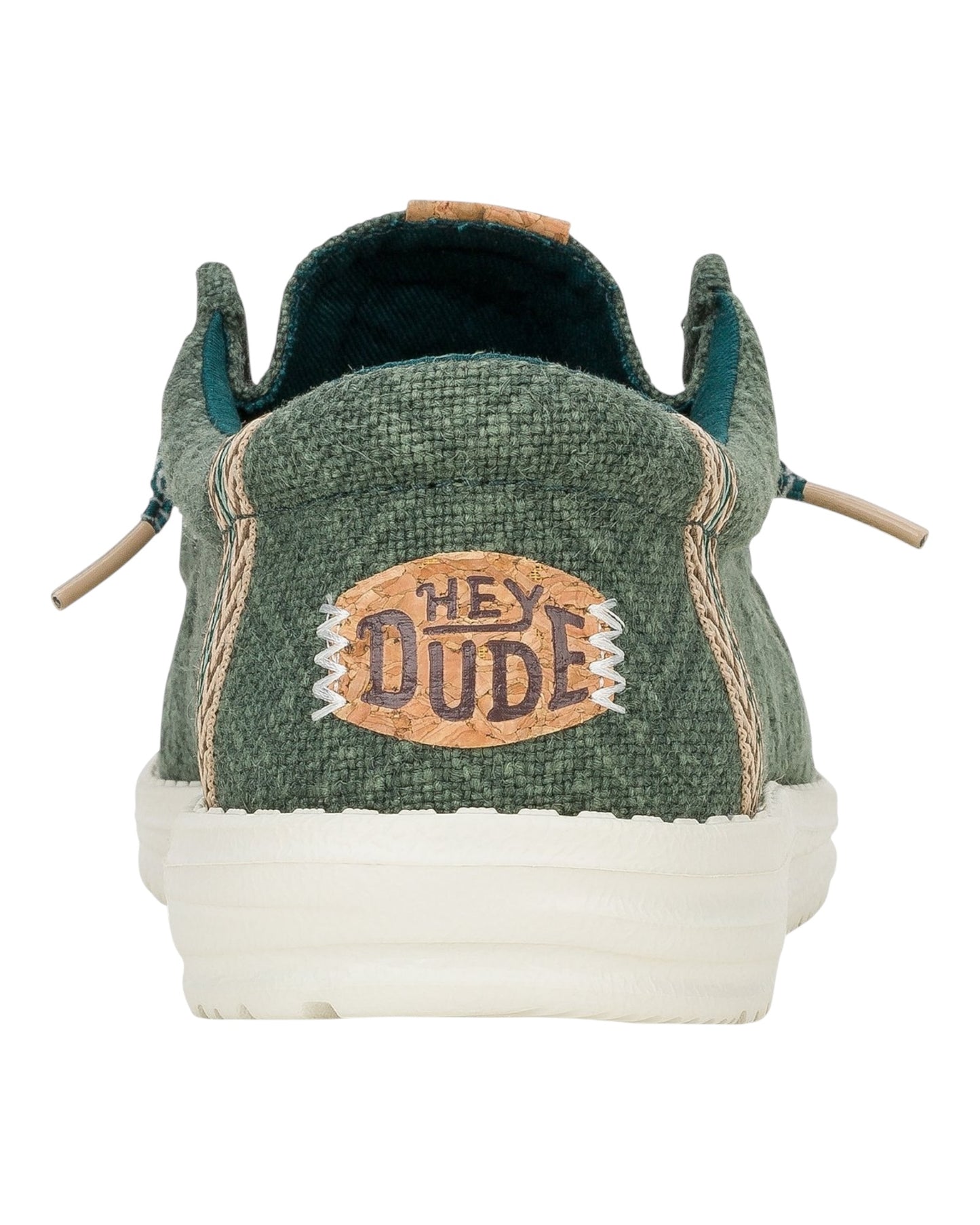 HEY DUDE WALLY JUTE IN TESSUTO VERDE