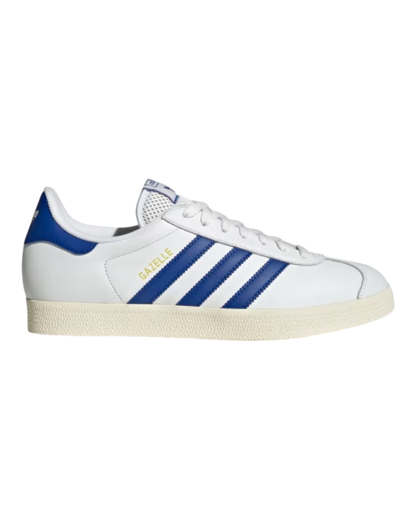 ADIDAS GAZELLE LEATHER BIANCA/BLU ROYAL