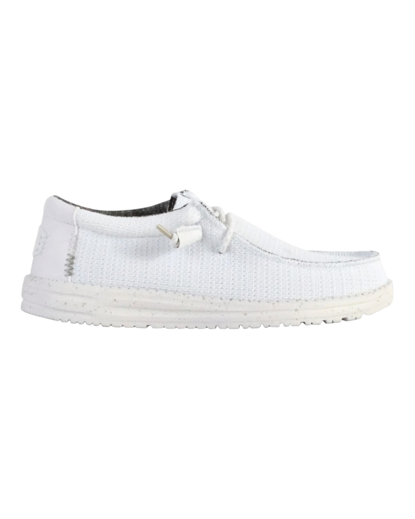 HEY DUDE WALLY SOX IN TESSUTO BIANCO
