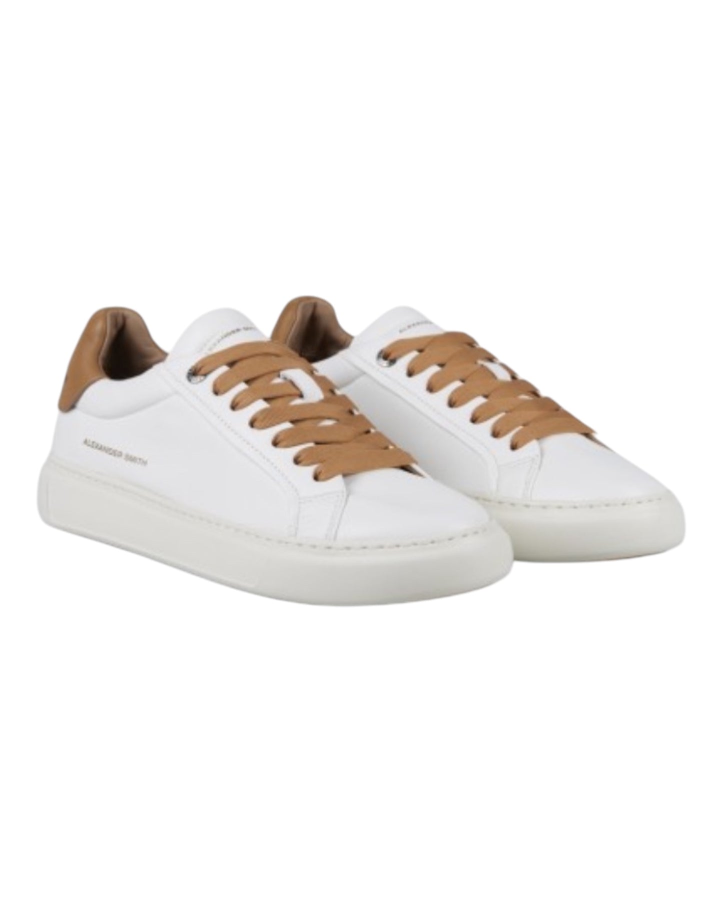 ALEXANDER SMITH SOHO PELLE BIANCA/MARRONE