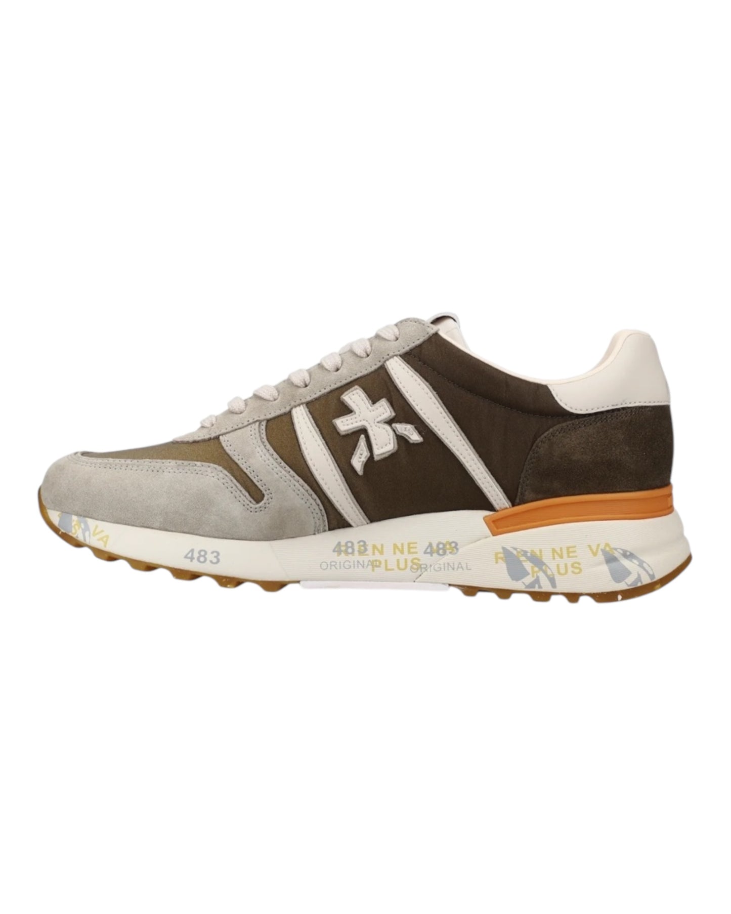 PREMIATA LANDER 7206 IN CAMOSCIO E TESSUTO VERDE