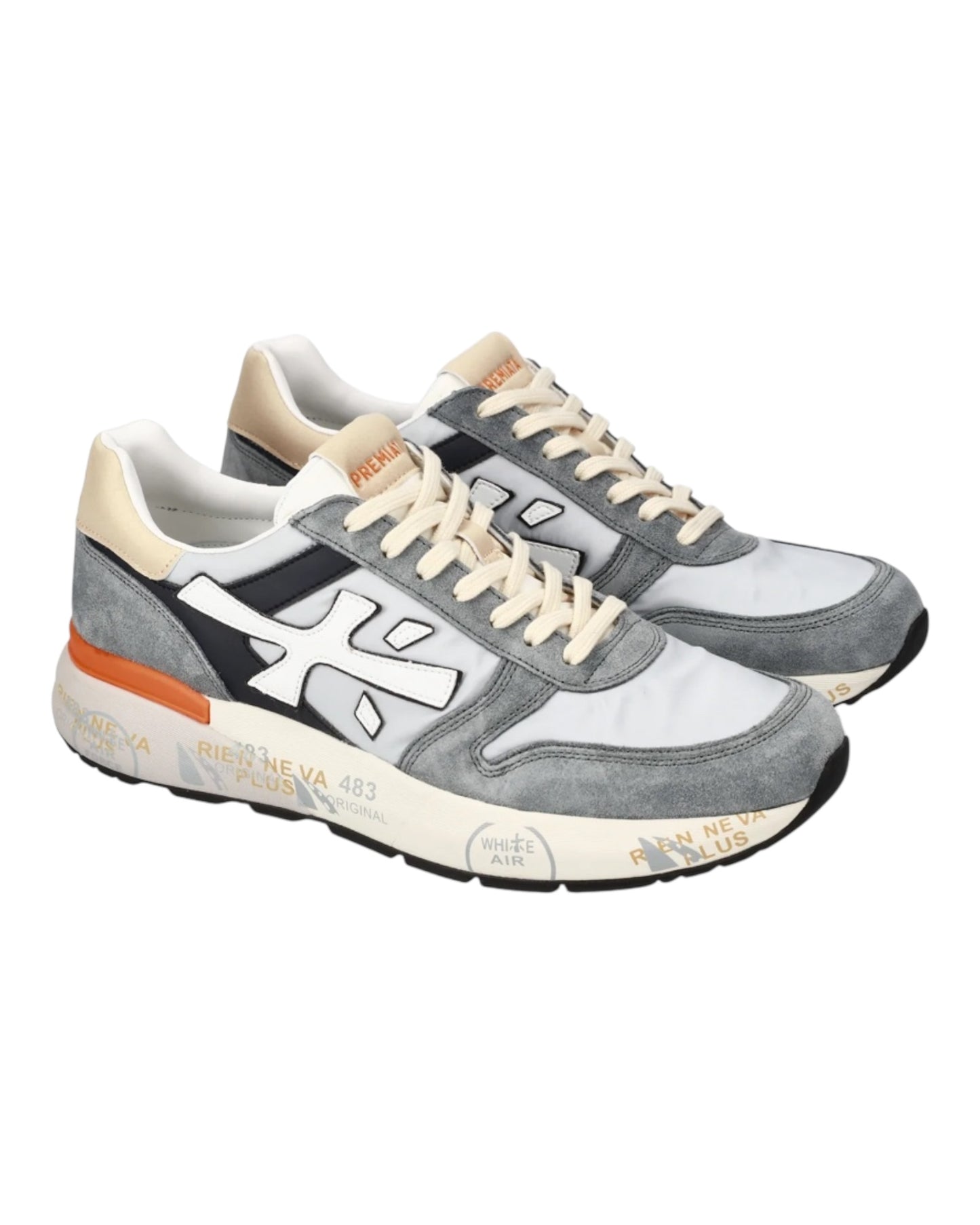PREMIATA MICK 7245 IN CAMOSCIO AZZURRO