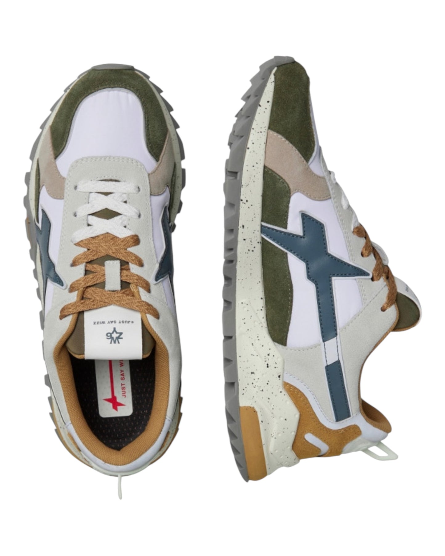 W6YZ BREEZE IN CAMOSCIO VERDE/BIANCA/GIALLA