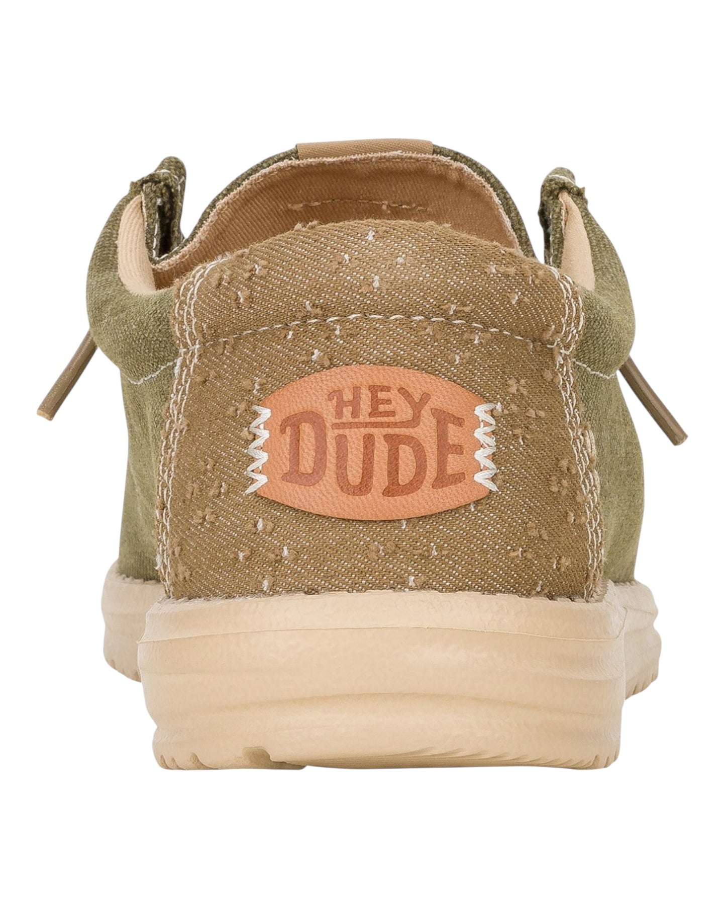 HEY DUDE WALLY WORKWEAR IN TESSUTO VERDE
