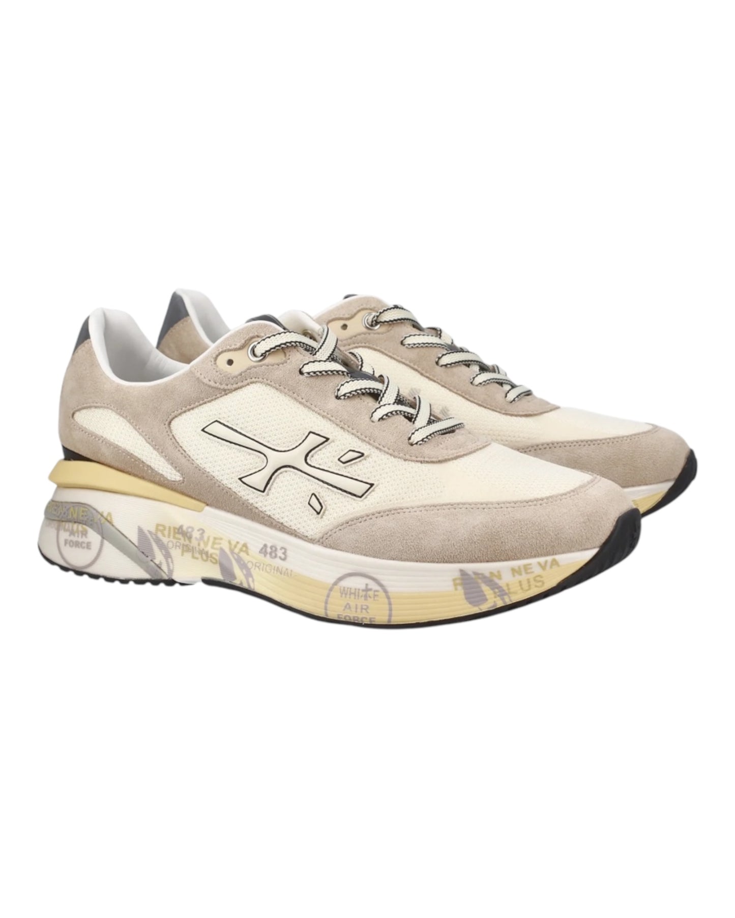 PREMIATA MOERUN 7298 IN CAMOSCIO E TESSUTO BEIGE
