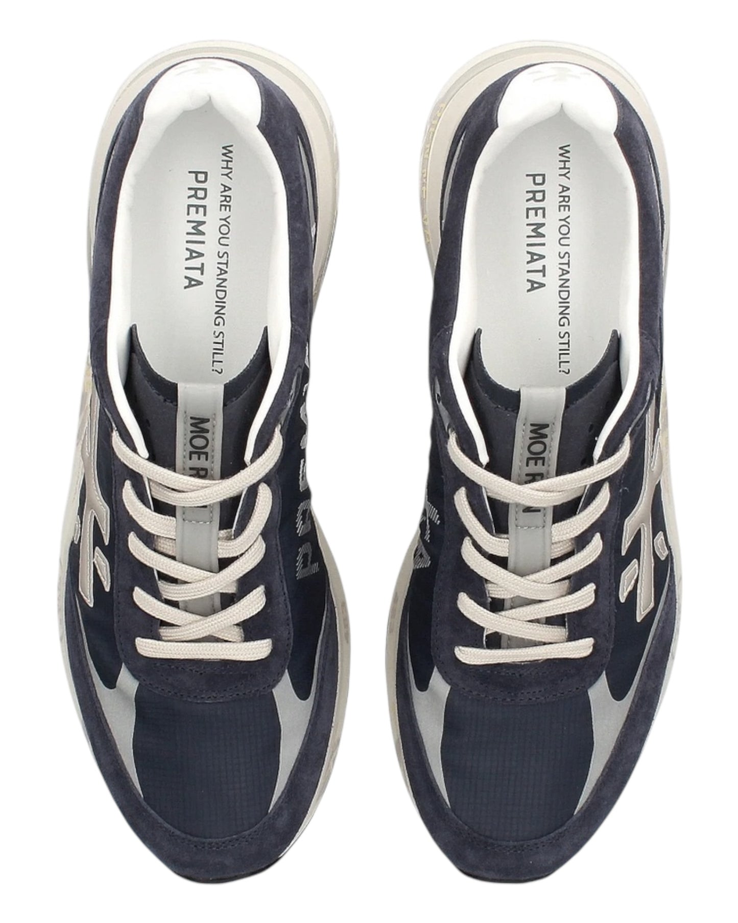 PREMIATA MOERUN 7306 IN CAMOSCIO E TESSUTO BLU