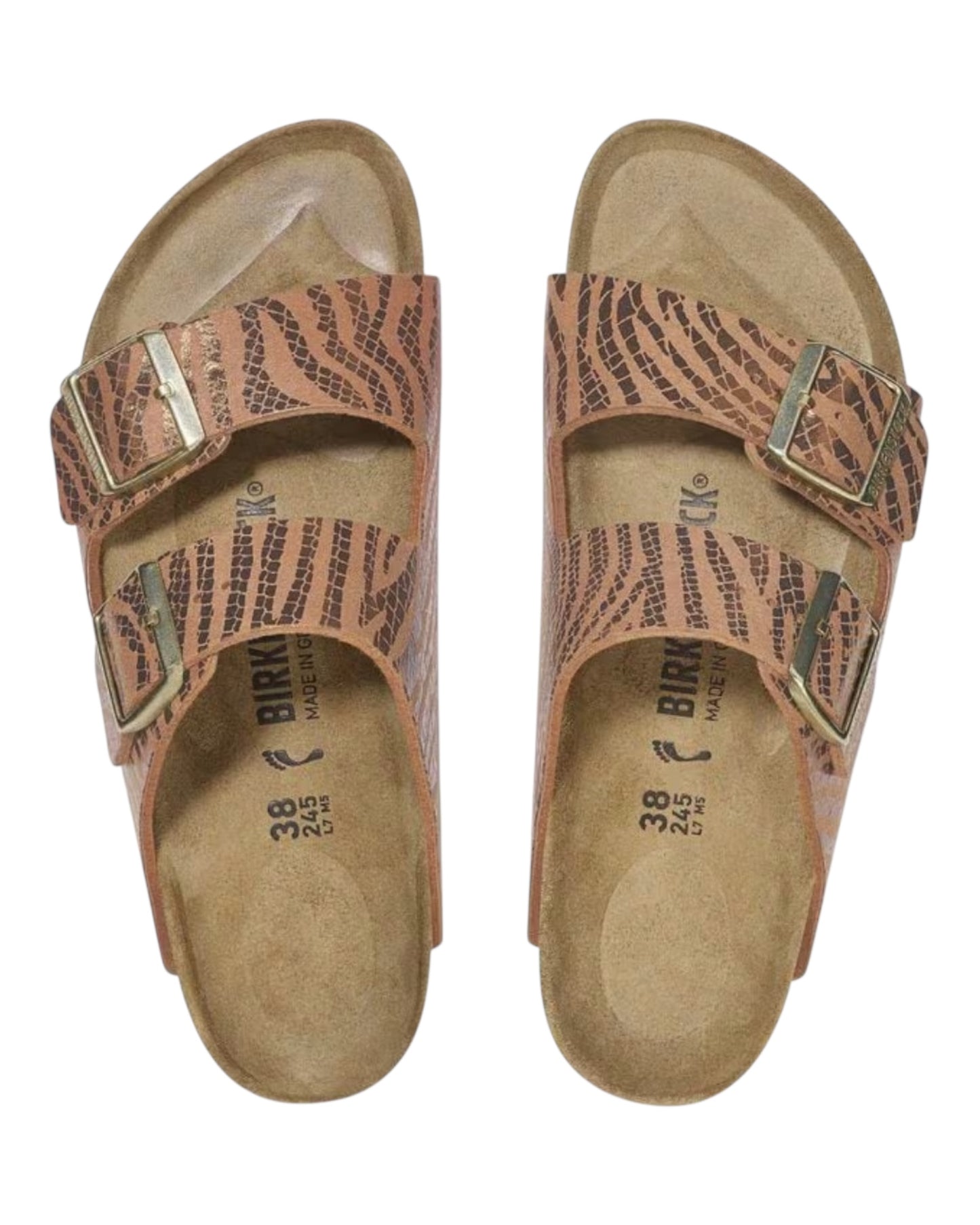 BIRKENSTOCK ARIZONA ZEBRA MARRONE