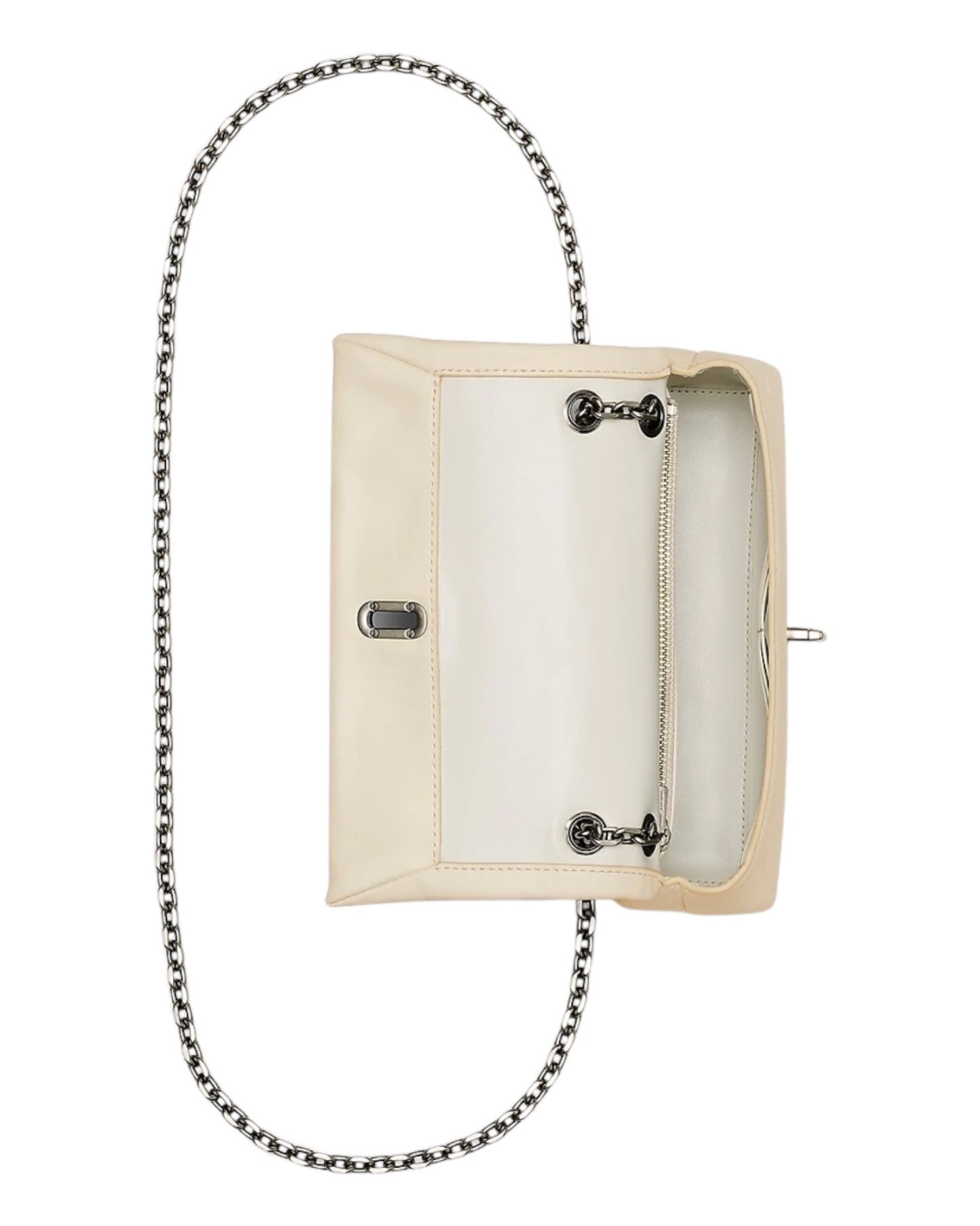MARC JACOBS THE DUAL CHAIN MINI BAG IN PELLE PANNA