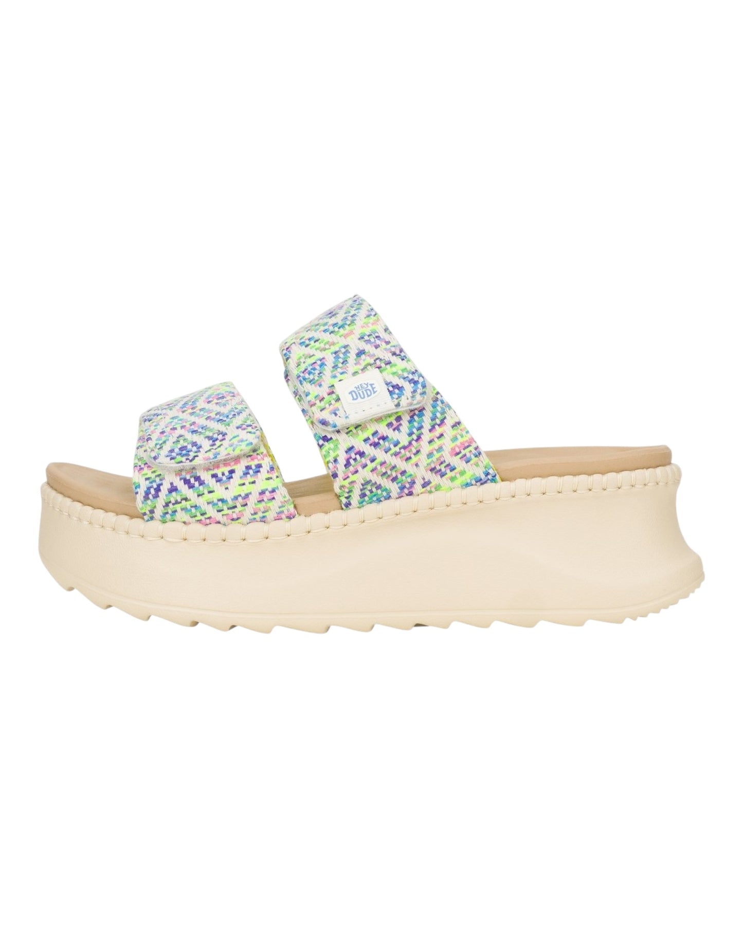 HEY DUDE DELRAY SURF IN TESSUTO VERDE MULTI