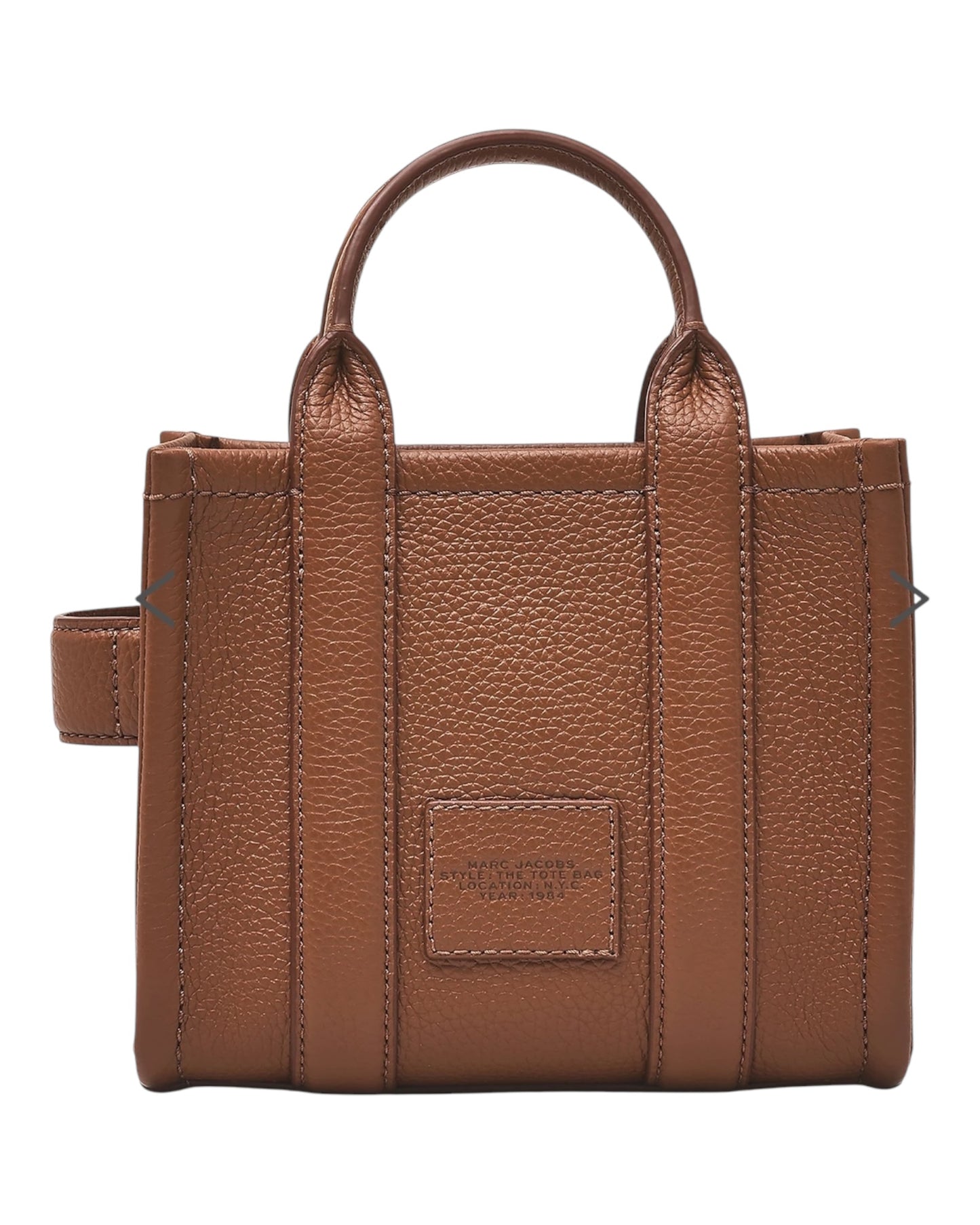 MARC JACOBS LEATHER CROSSBODY IN PELLE CUOIO