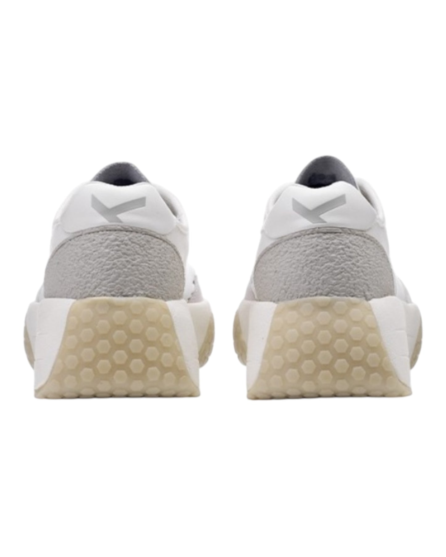 KEH-NOO 9755 SNEAKERS PLATFORM IN CAMOSCIO BEIGE/BIANCA