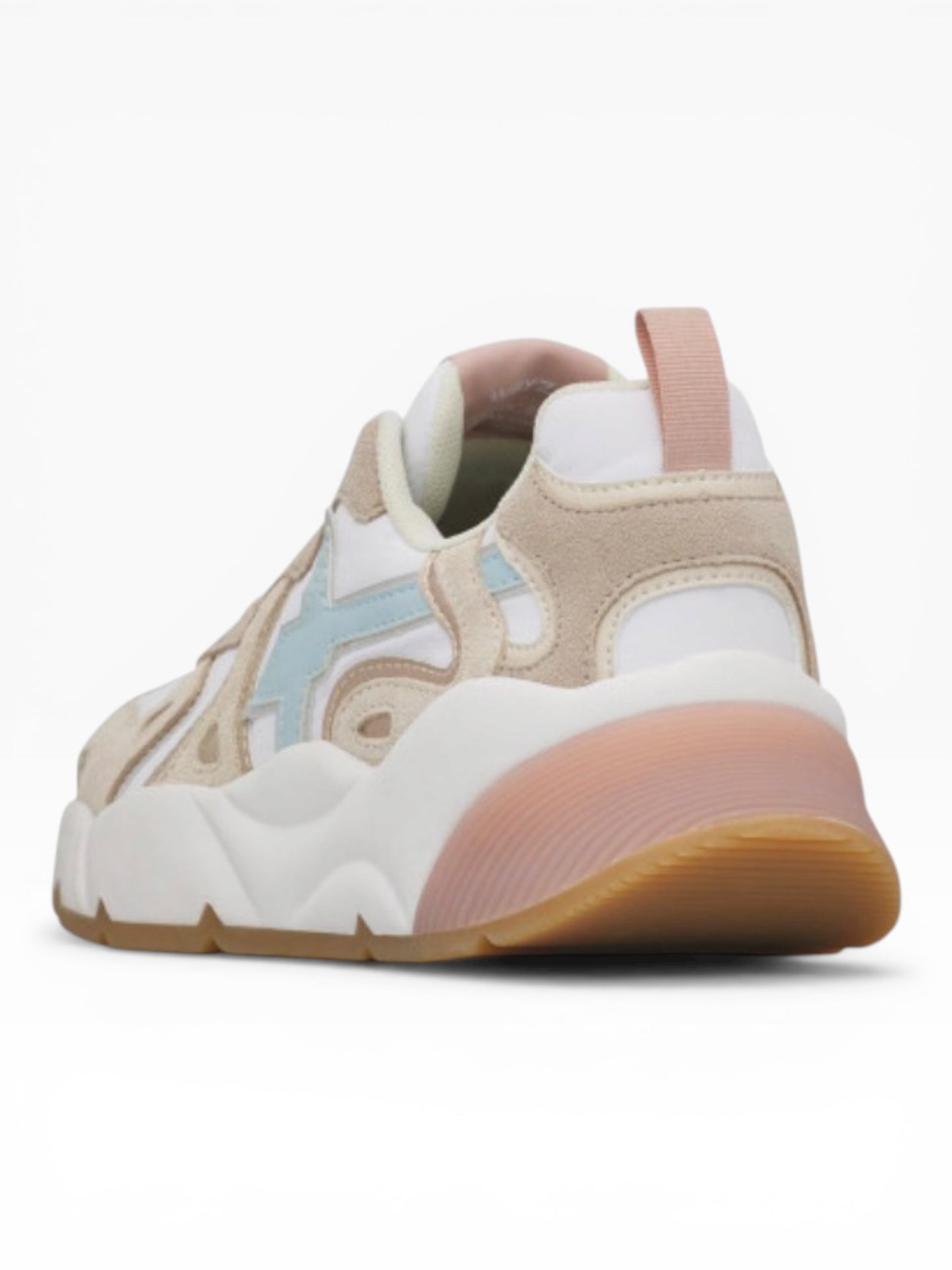 W6YZ SARAH SUEDE 0E07 BEIGE/AZZURRO