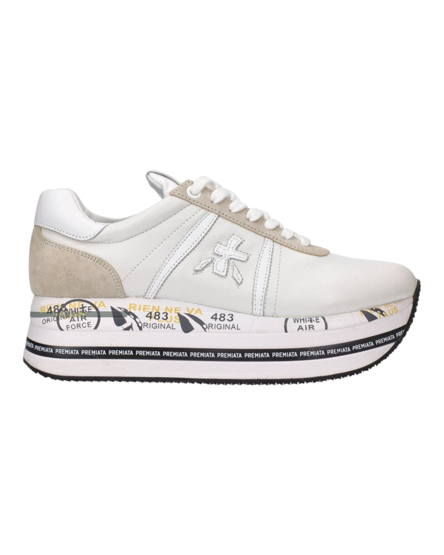 PREMIATA BETH 5603 IN PELLE BIANCA