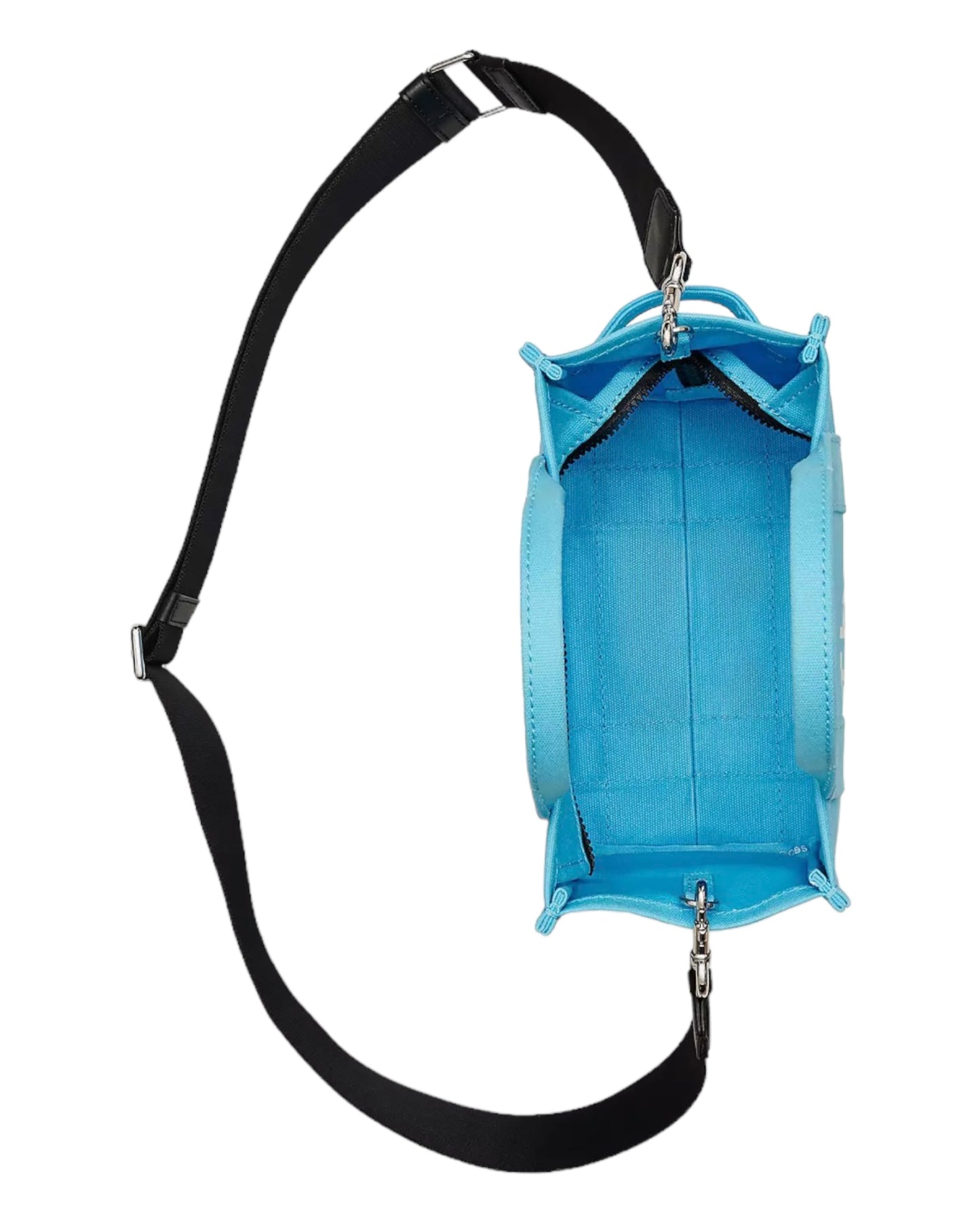 MARC JACOBS THE TOTE BAG CANVAS SMALL AZZURRO