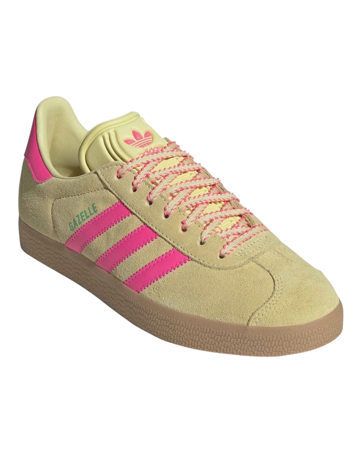 ADIDAS GAZELLE IN CAMOSCIO GIALLO BANDE FUXIA