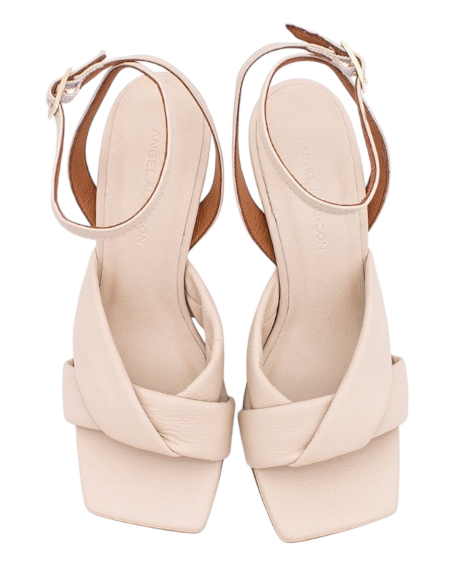 ANGEL ALARCON 073077R SANDALO IN PELLE BEIGE