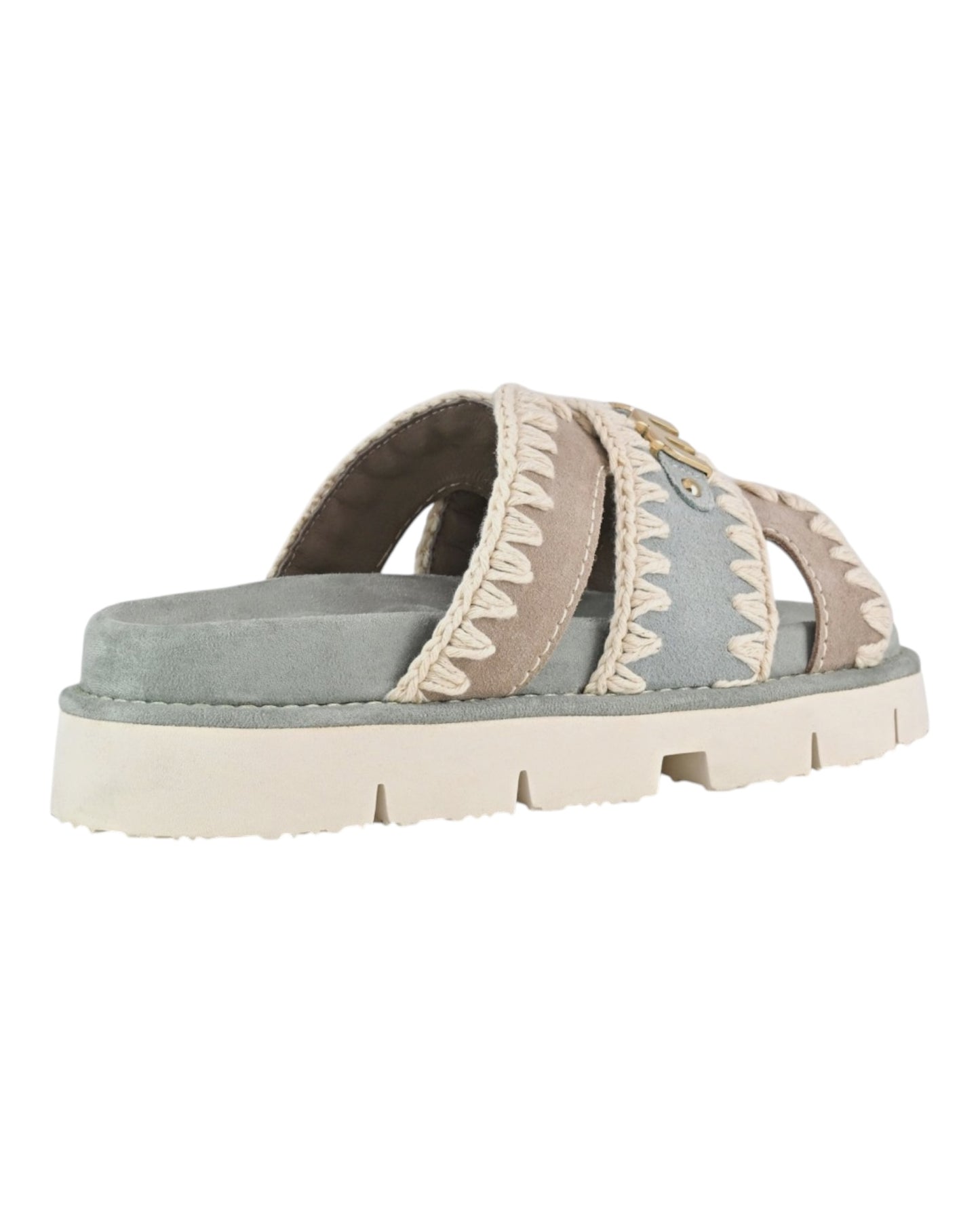 MOU BIO SANDAL BICOLOR VERDE/BEIGE (TEA)