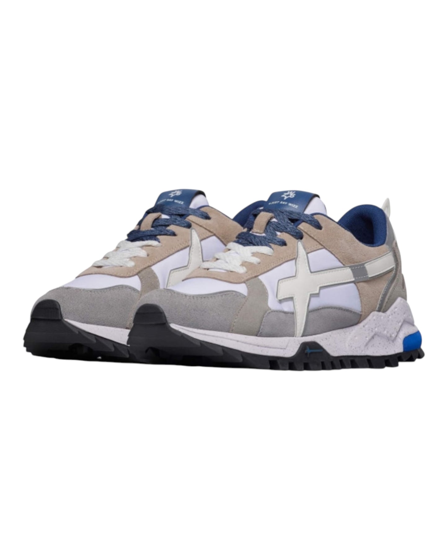 W6YZ BREEZE IN CAMOSCIO GRIGIO/BIANCO/BLU