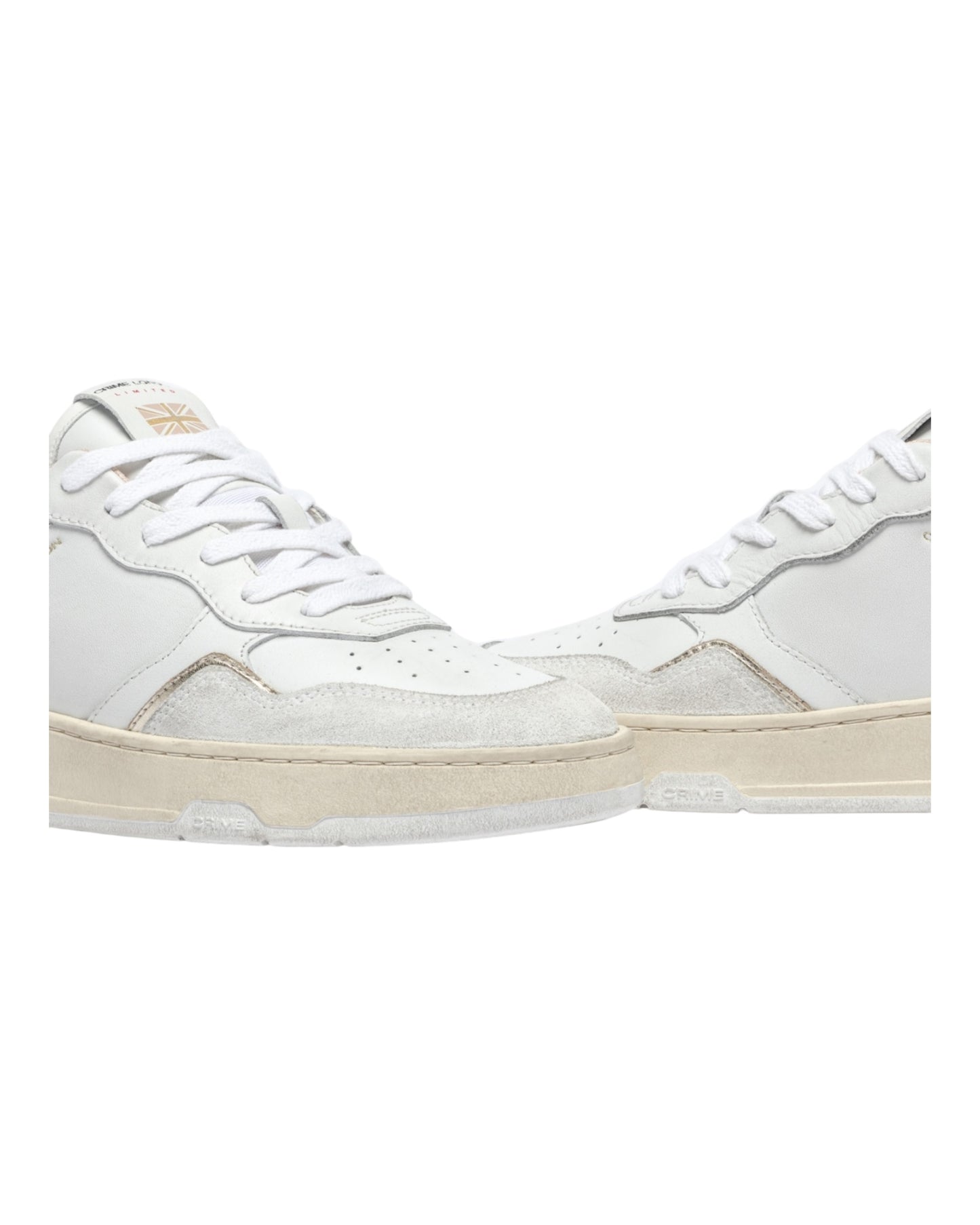 CRIME TIMELESS IN PELLE BIANCA/ROSA