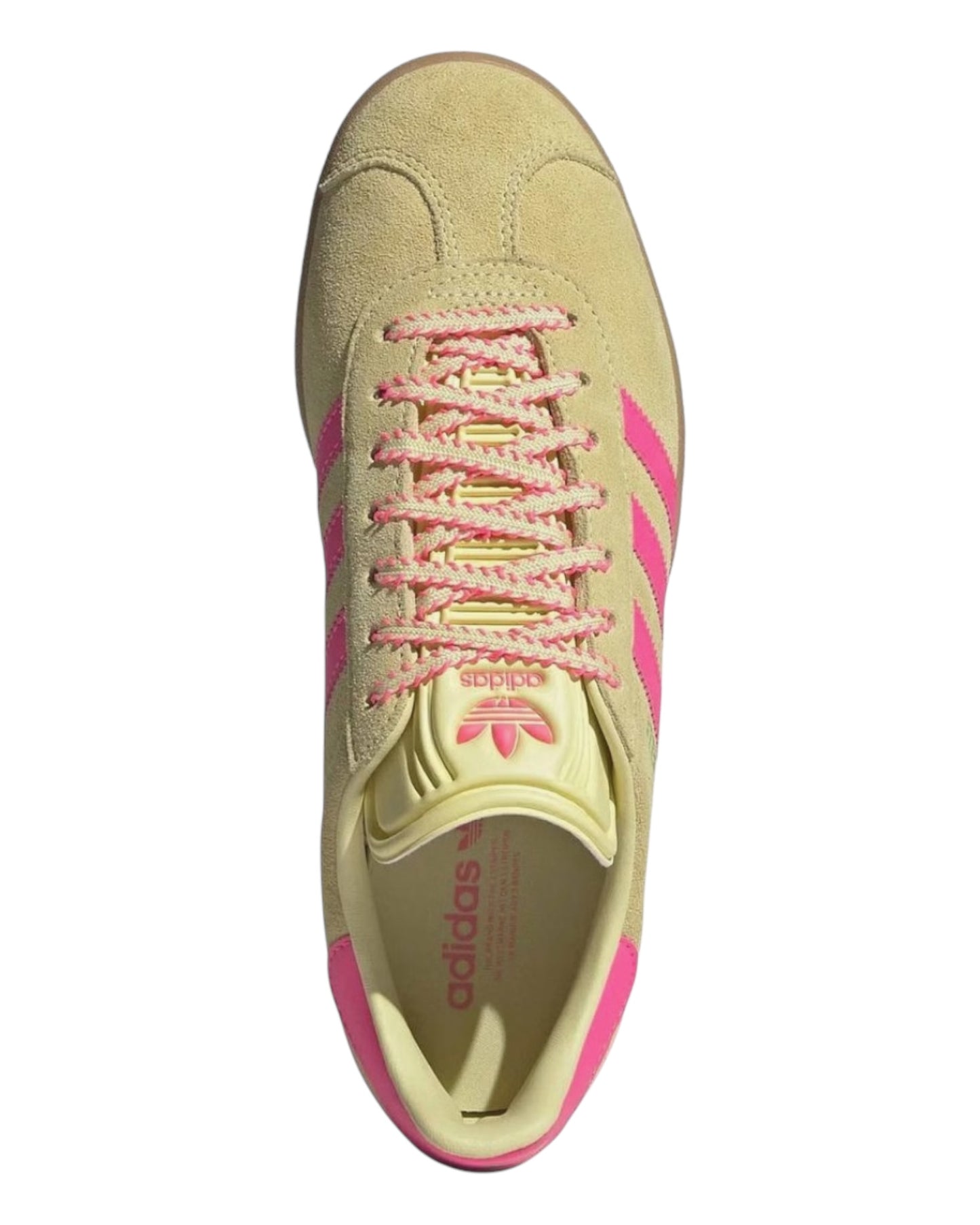 ADIDAS GAZELLE IN CAMOSCIO GIALLO BANDE FUXIA