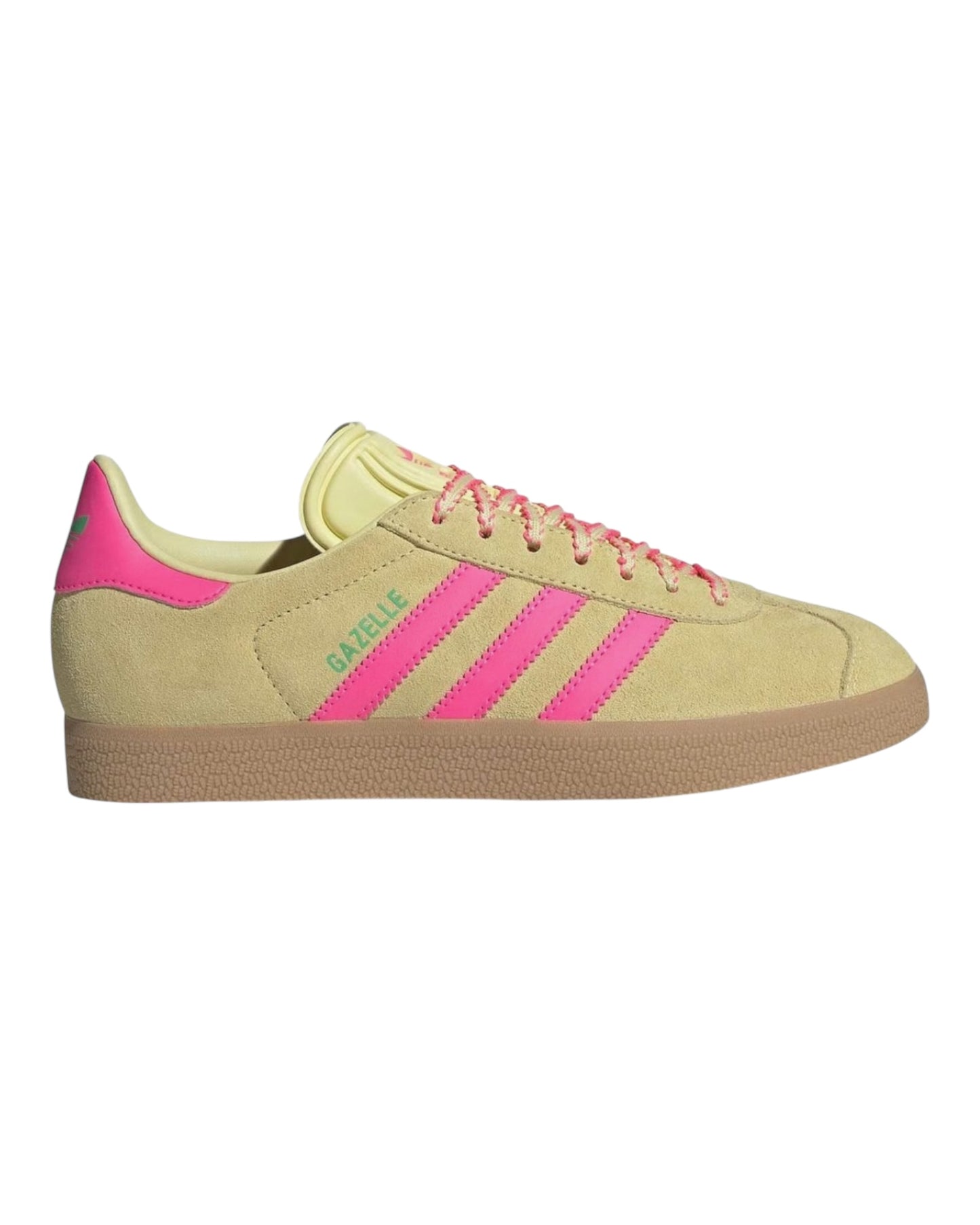 ADIDAS GAZELLE IN CAMOSCIO GIALLO BANDE FUXIA