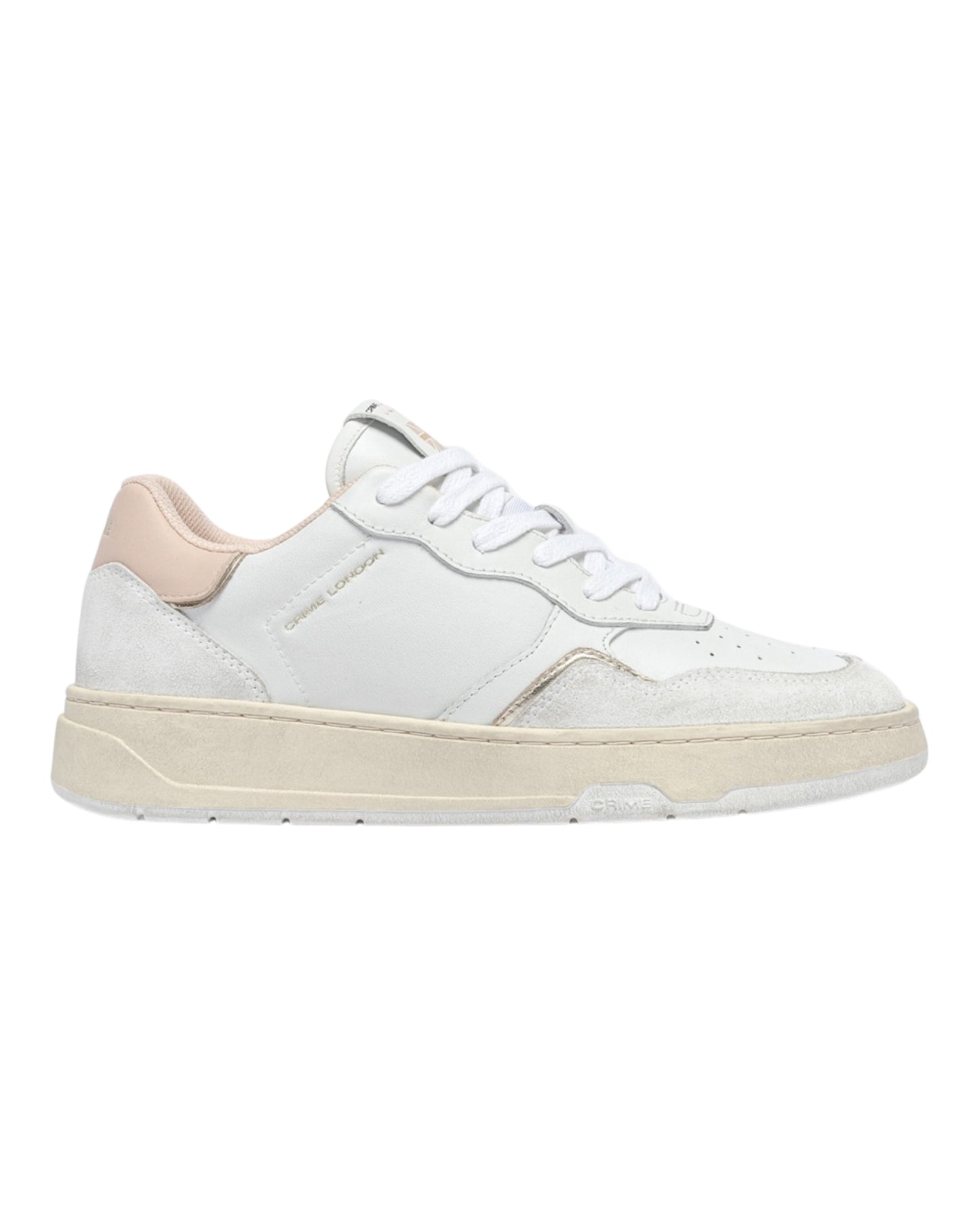 CRIME TIMELESS IN PELLE BIANCA/ROSA