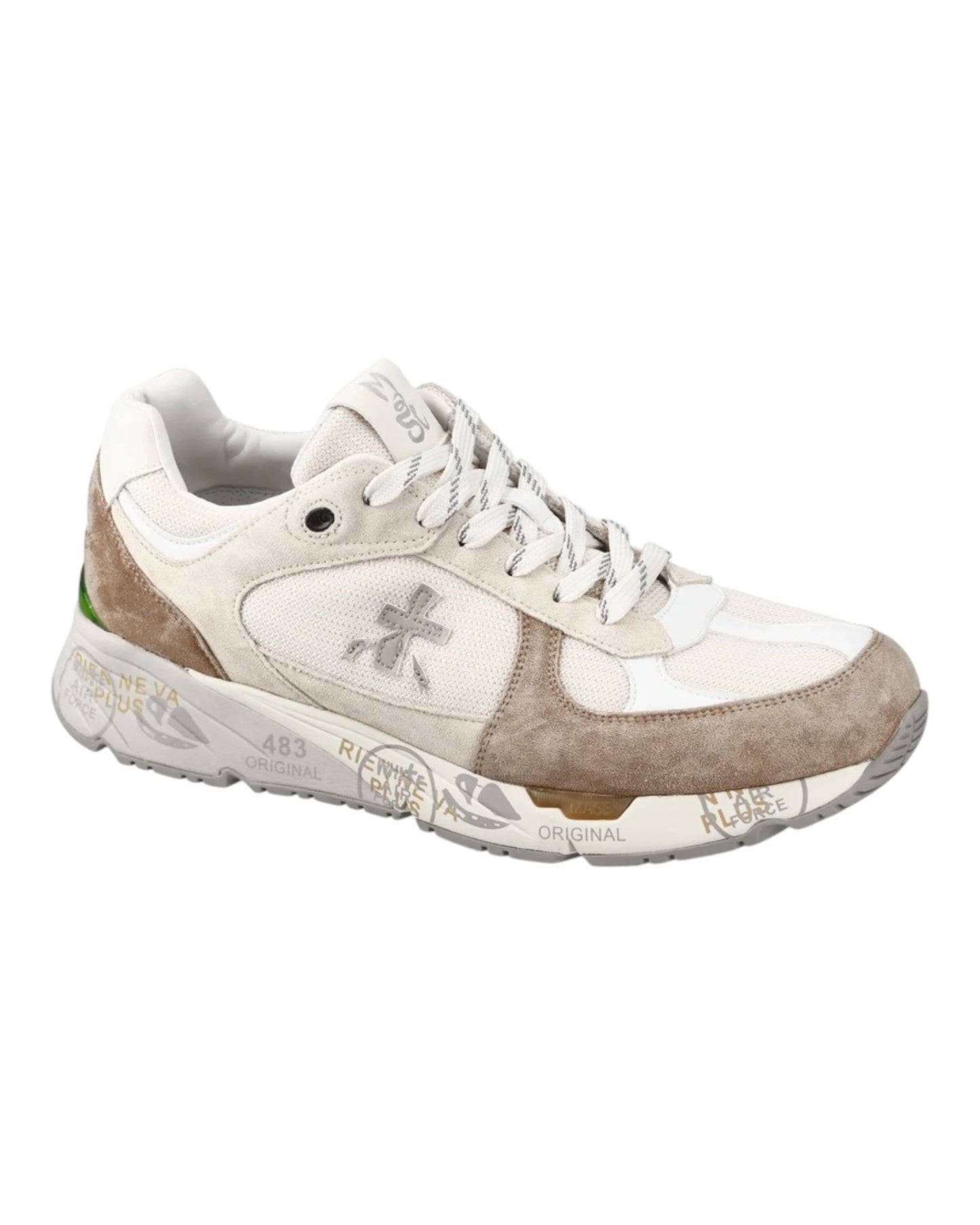 PREMIATA MASE 7241 IN CAMOSCIO BEIGE/BIANCA