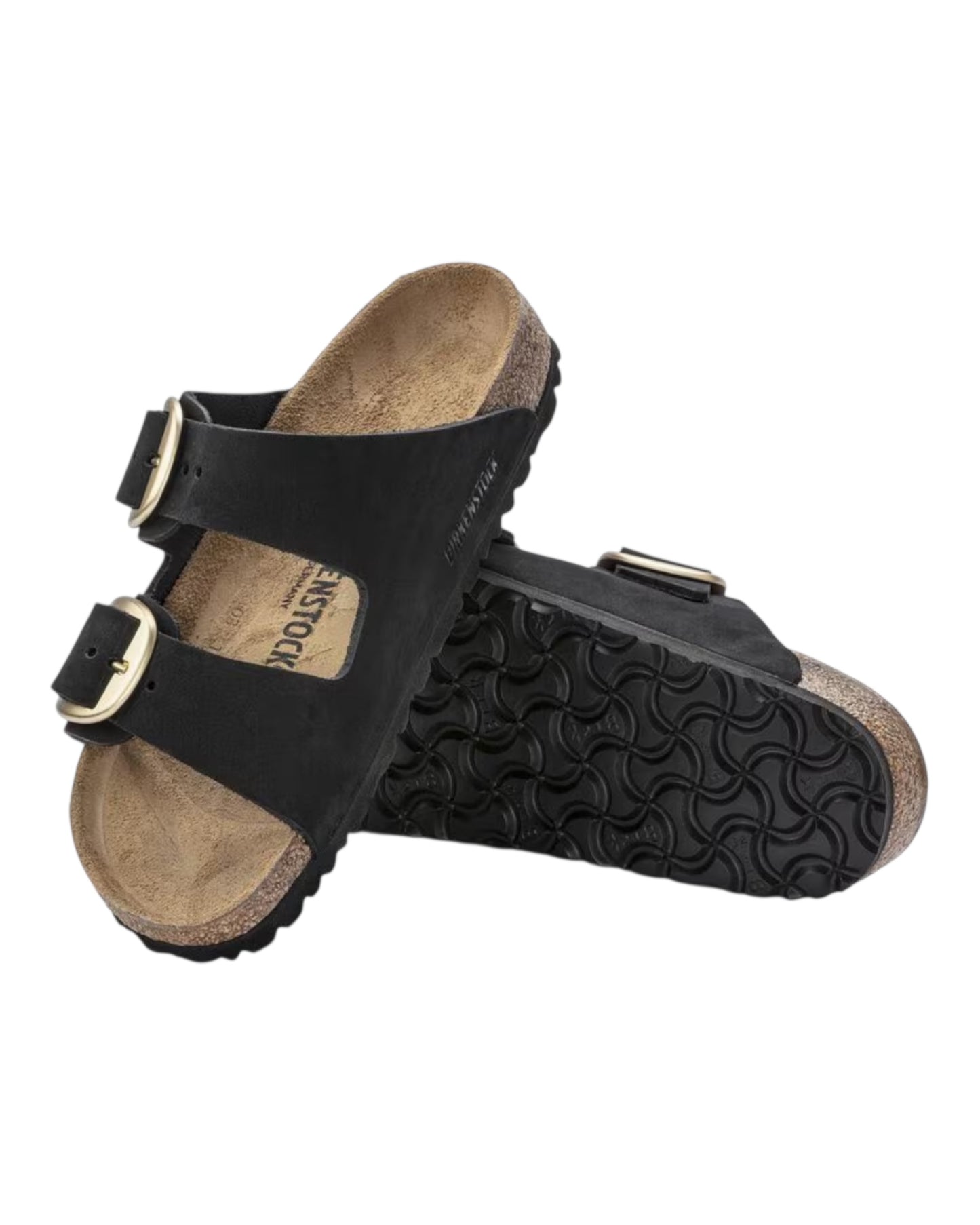 BIRKENSTOCK BIG BUCKLE IN NABUK NERO