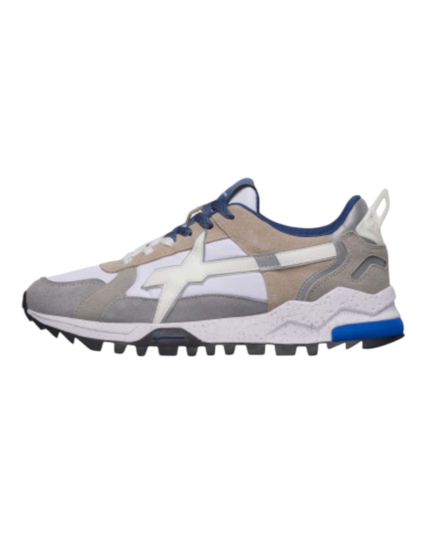 W6YZ BREEZE IN CAMOSCIO GRIGIO/BIANCO/BLU