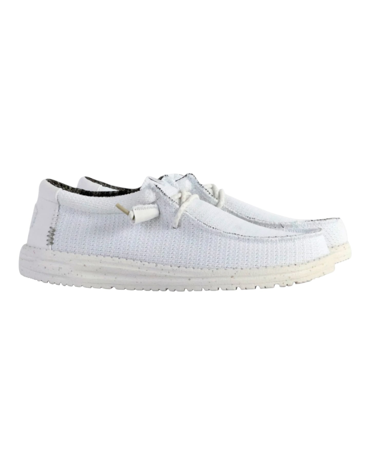 HEY DUDE WALLY SOX IN TESSUTO BIANCO