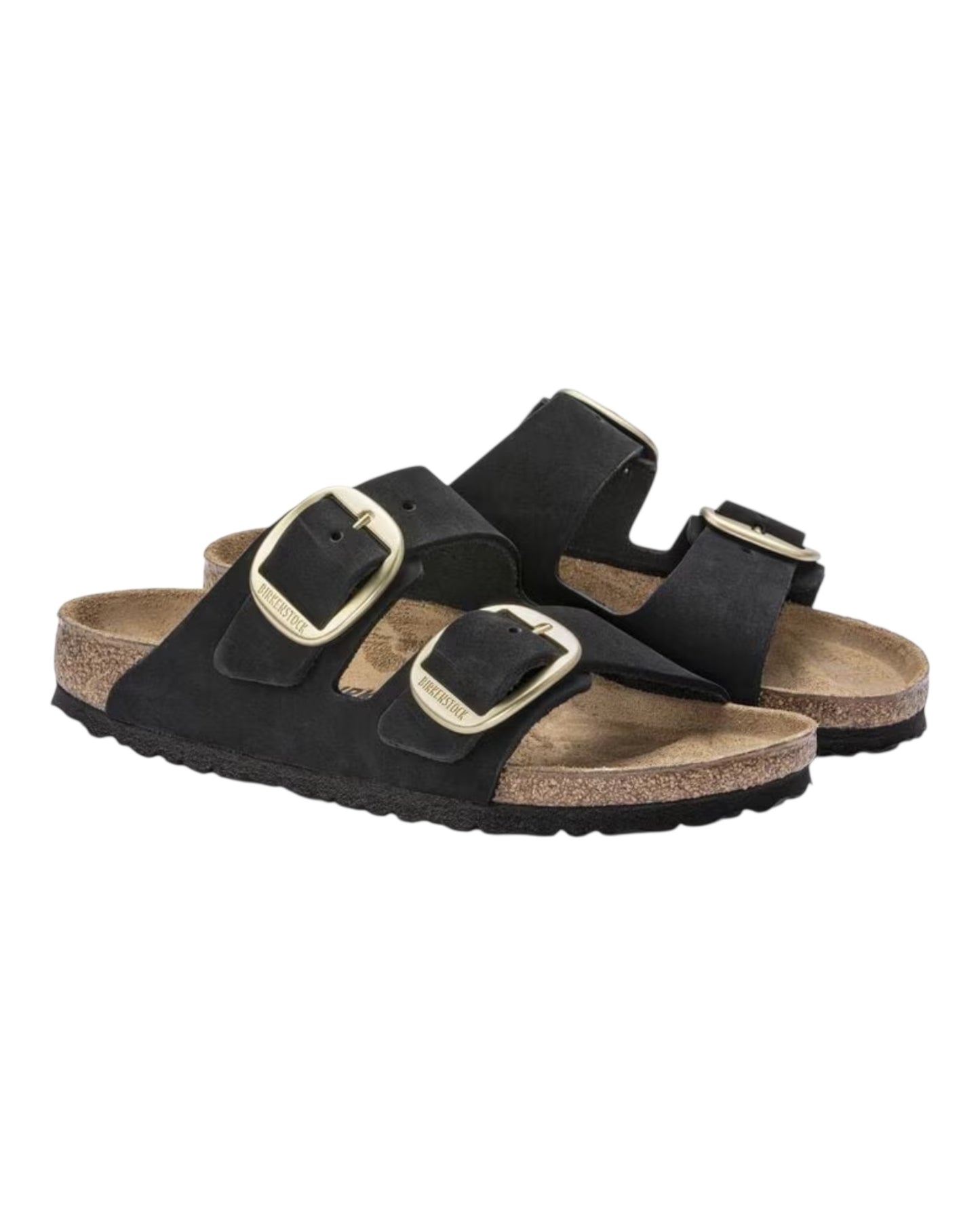 BIRKENSTOCK BIG BUCKLE IN NABUK NERO