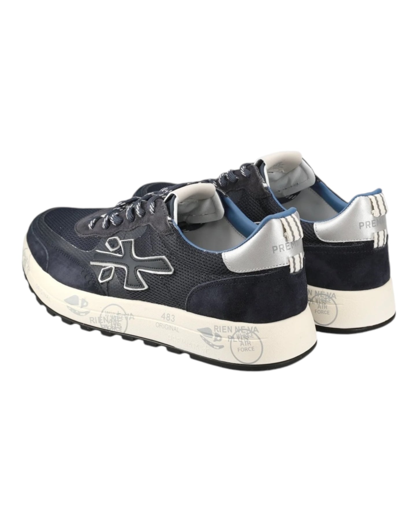 PREMIATA NOUS 6857 IN CAMOSCIO/TESSUTO BLU