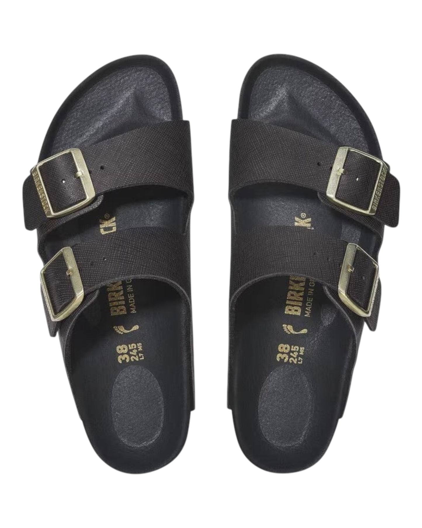 BIRKENSTOCK ARIZONA SAFFIANO NERO