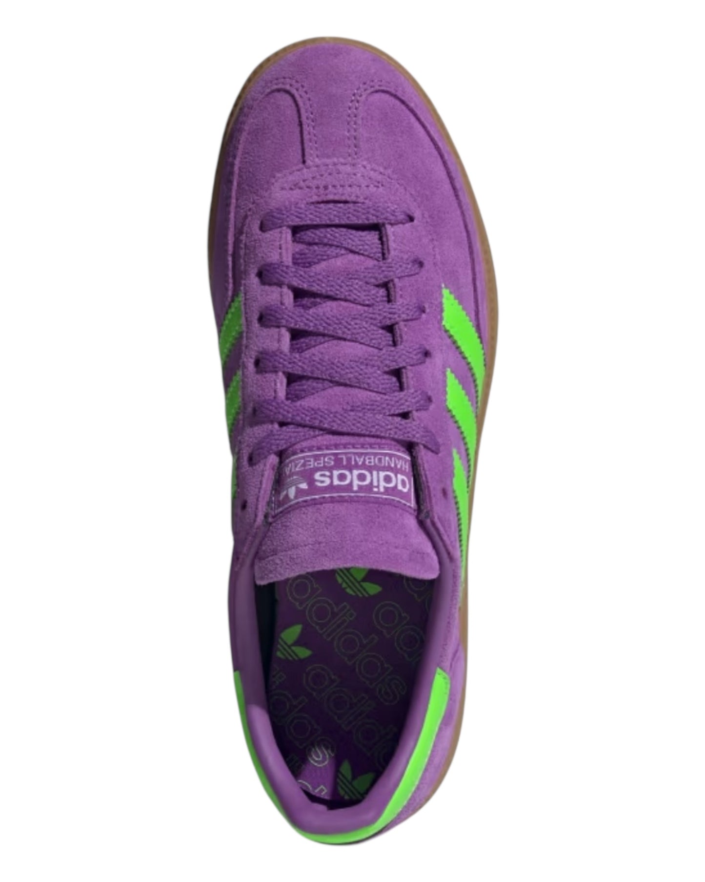 ADIDAS SPEZIAL IN CAMOSCIO VIOLA BANDE GIALLO FLUO